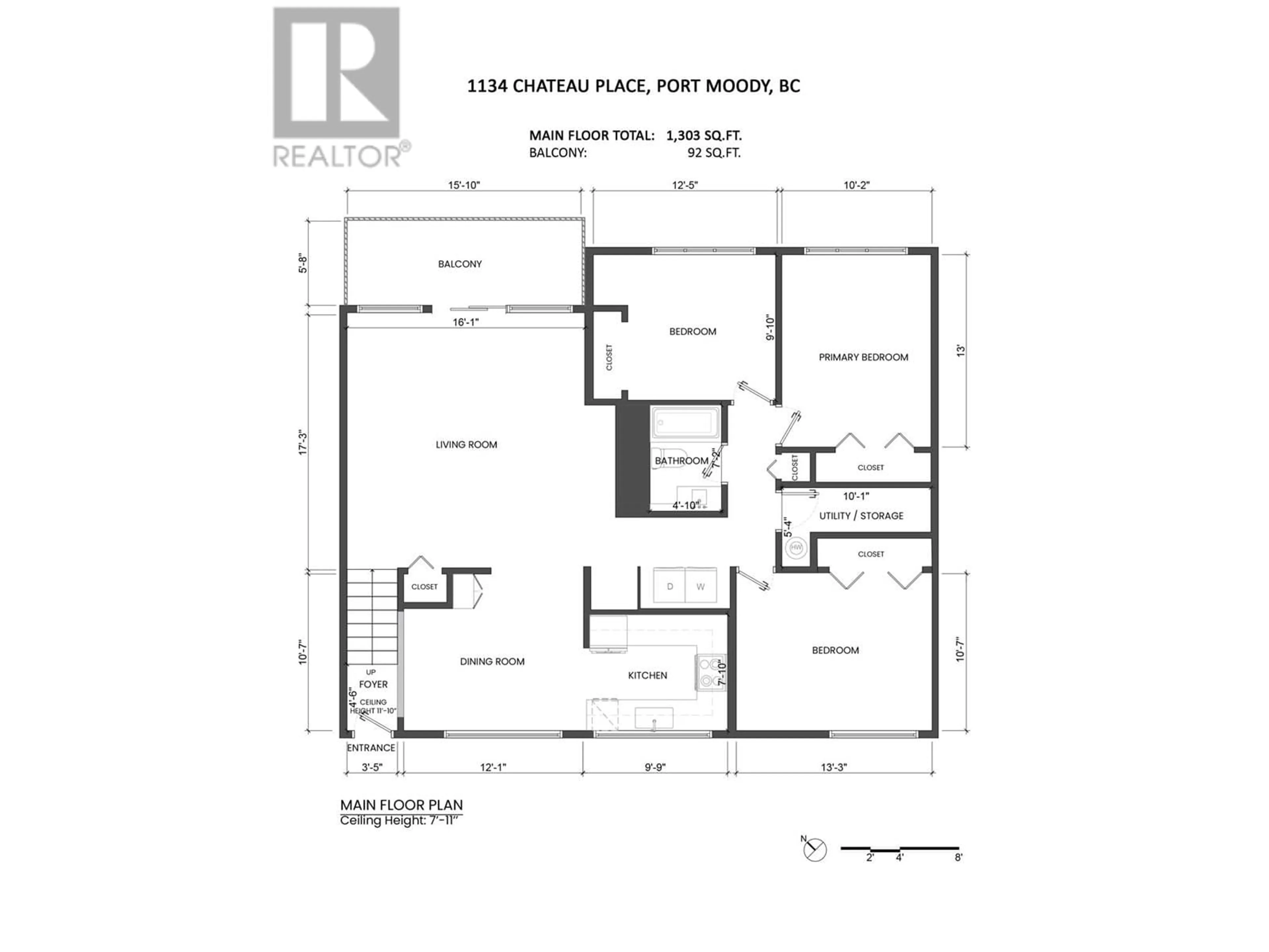 Floor plan for 1134 CHATEAU PLACE, Port Moody British Columbia V3H1N6
