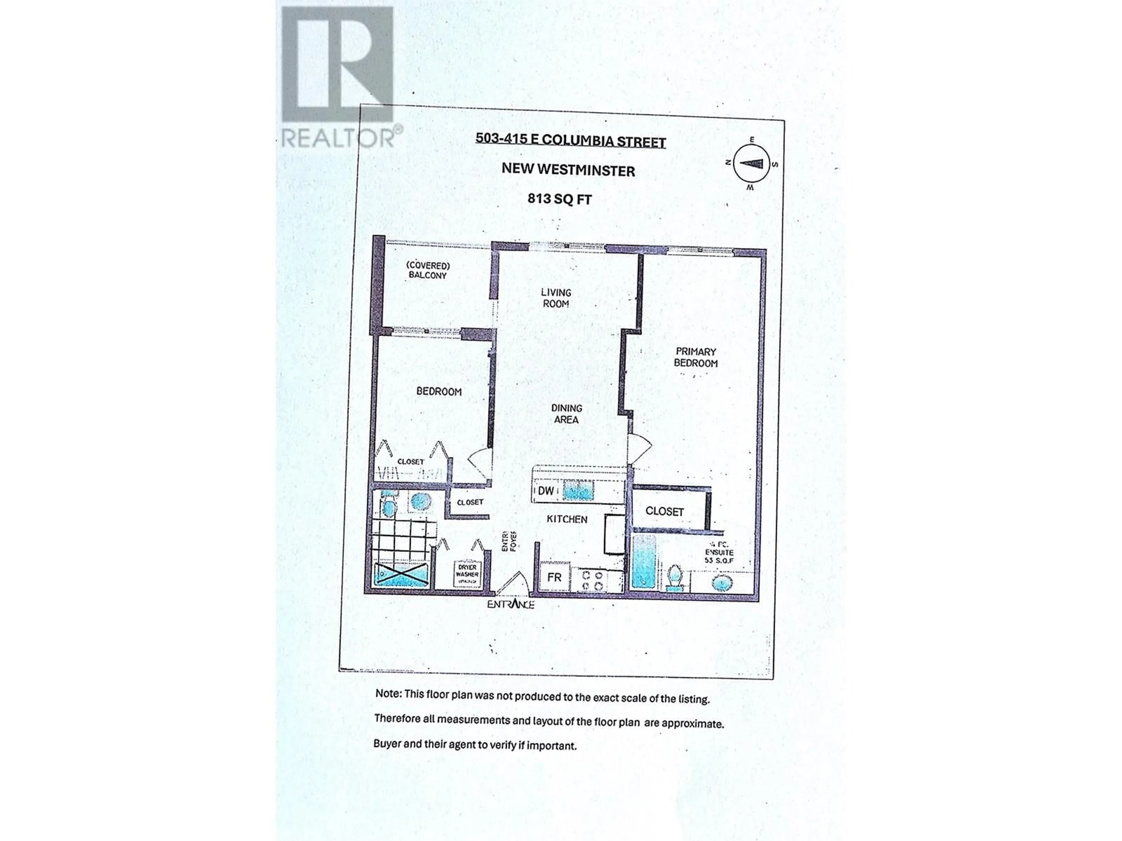 Floor plan for 503 - 415 COLUMBIA STREET, New Westminster British Columbia V3L0B4