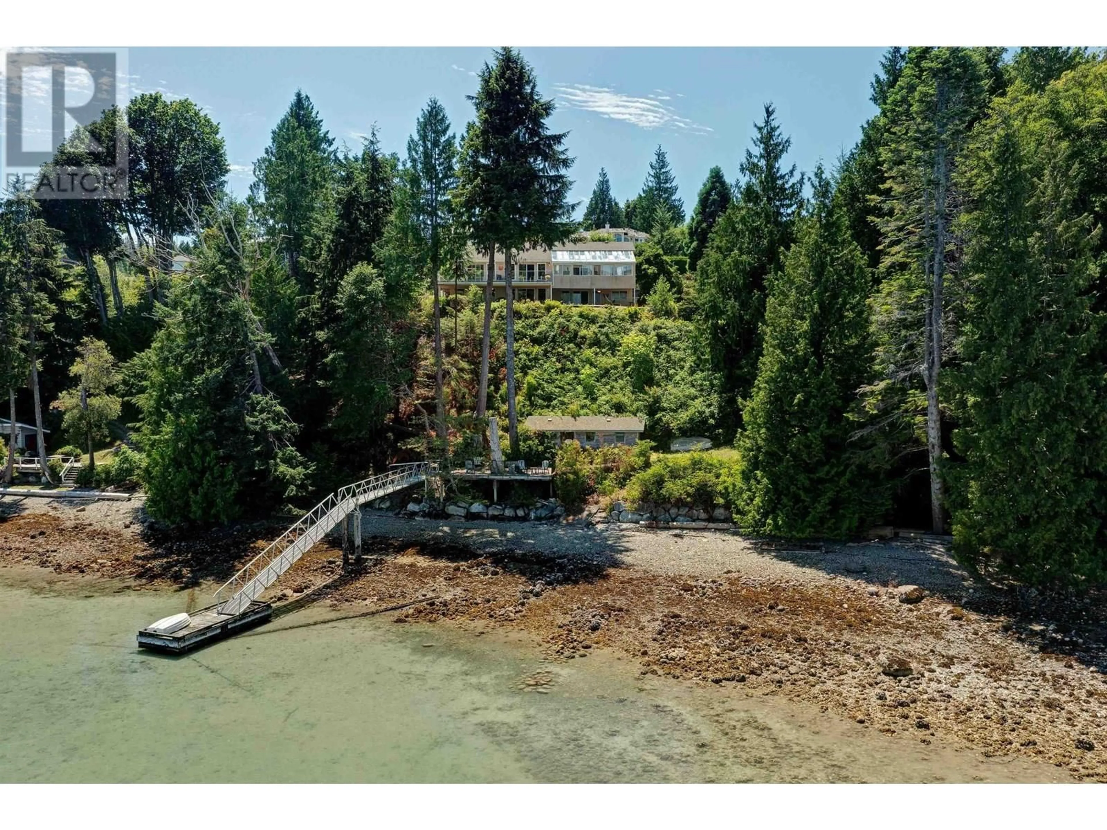 A pic from outside/outdoor area/front of a property/back of a property/a pic from drone, water/lake/river/ocean view for 6448 GALE AVENUE, Sechelt British Columbia V7Z0L1