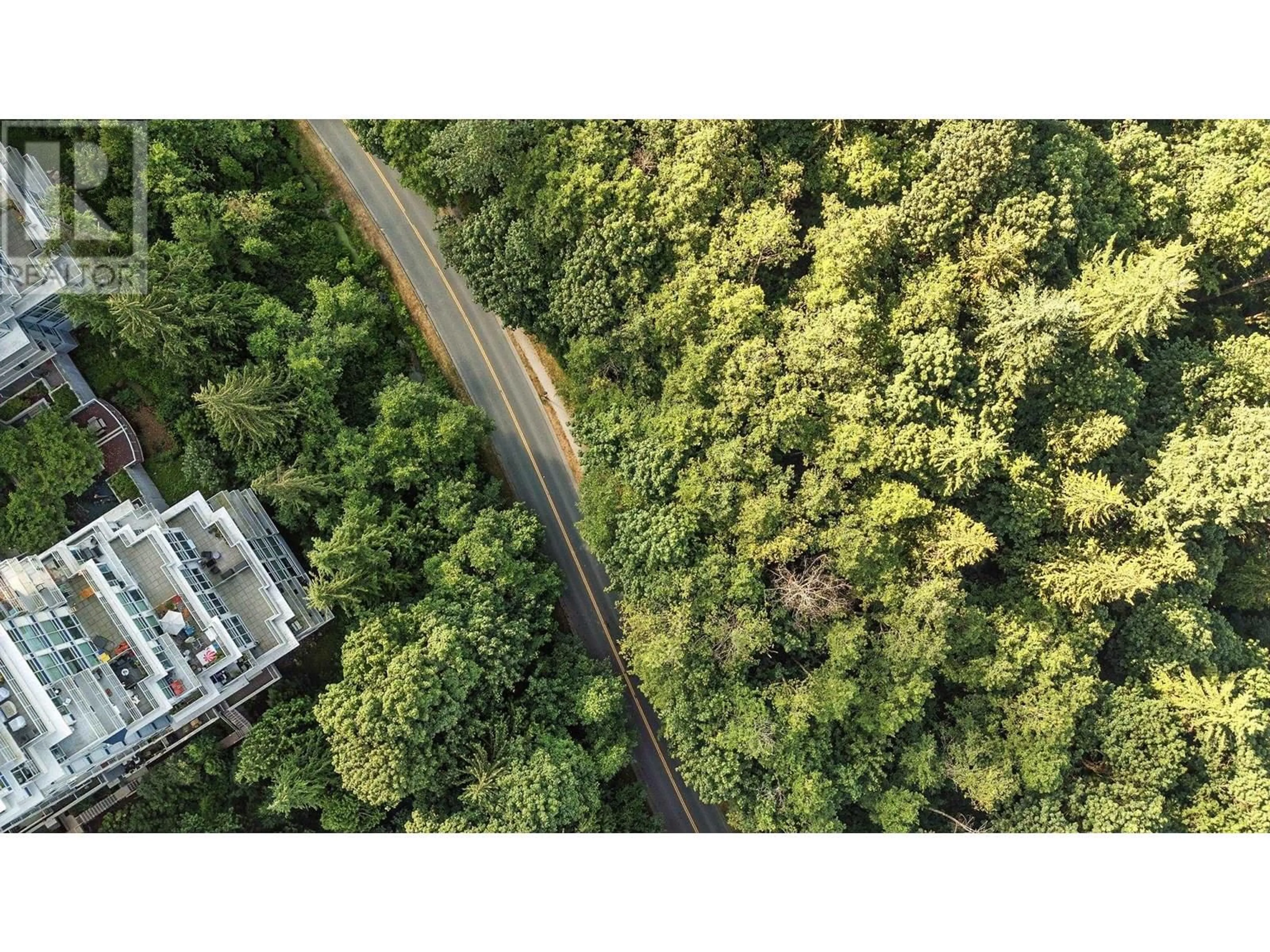 A pic from outside/outdoor area/front of a property/back of a property/a pic from drone, forest/trees view for 1106 - 8725 UNIVERSITY CRESCENT, Burnaby British Columbia V5A4Y8