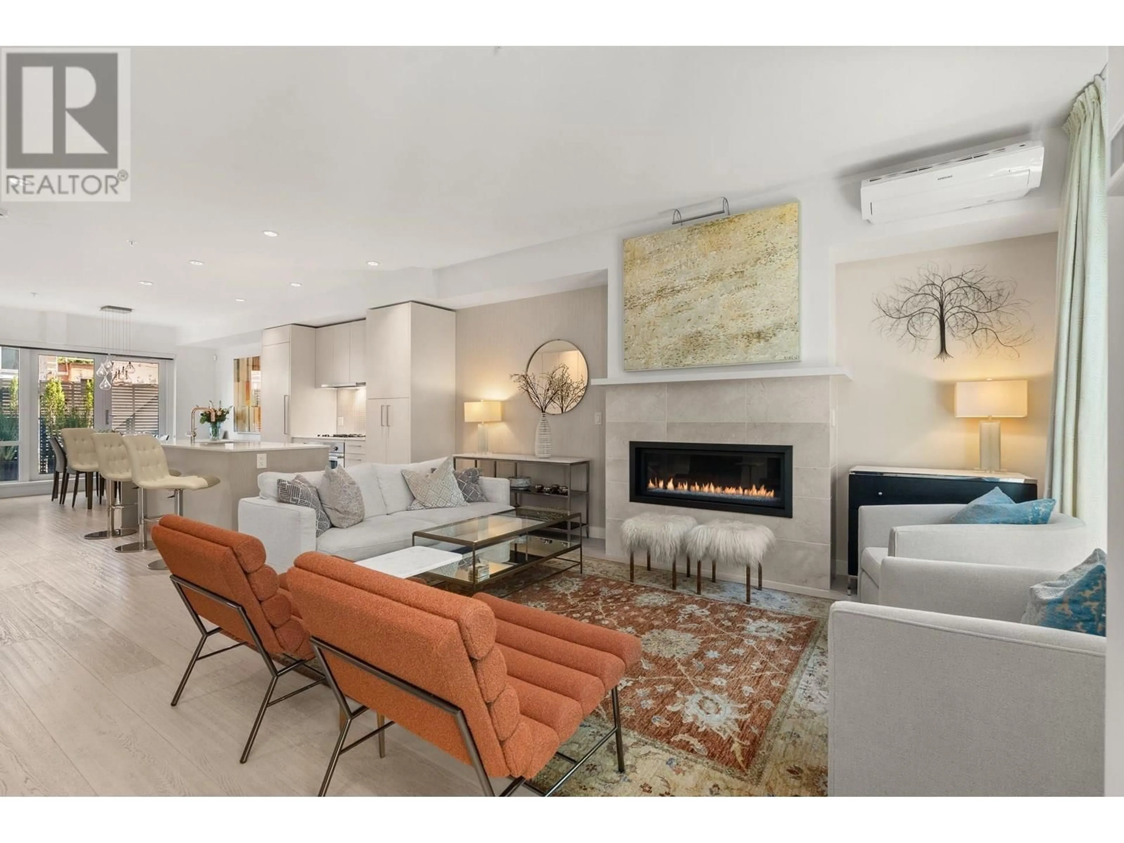 Living room with furniture, ceramic/tile floor for 2 - 4050 ASH STREET, Vancouver British Columbia V5Z0H2