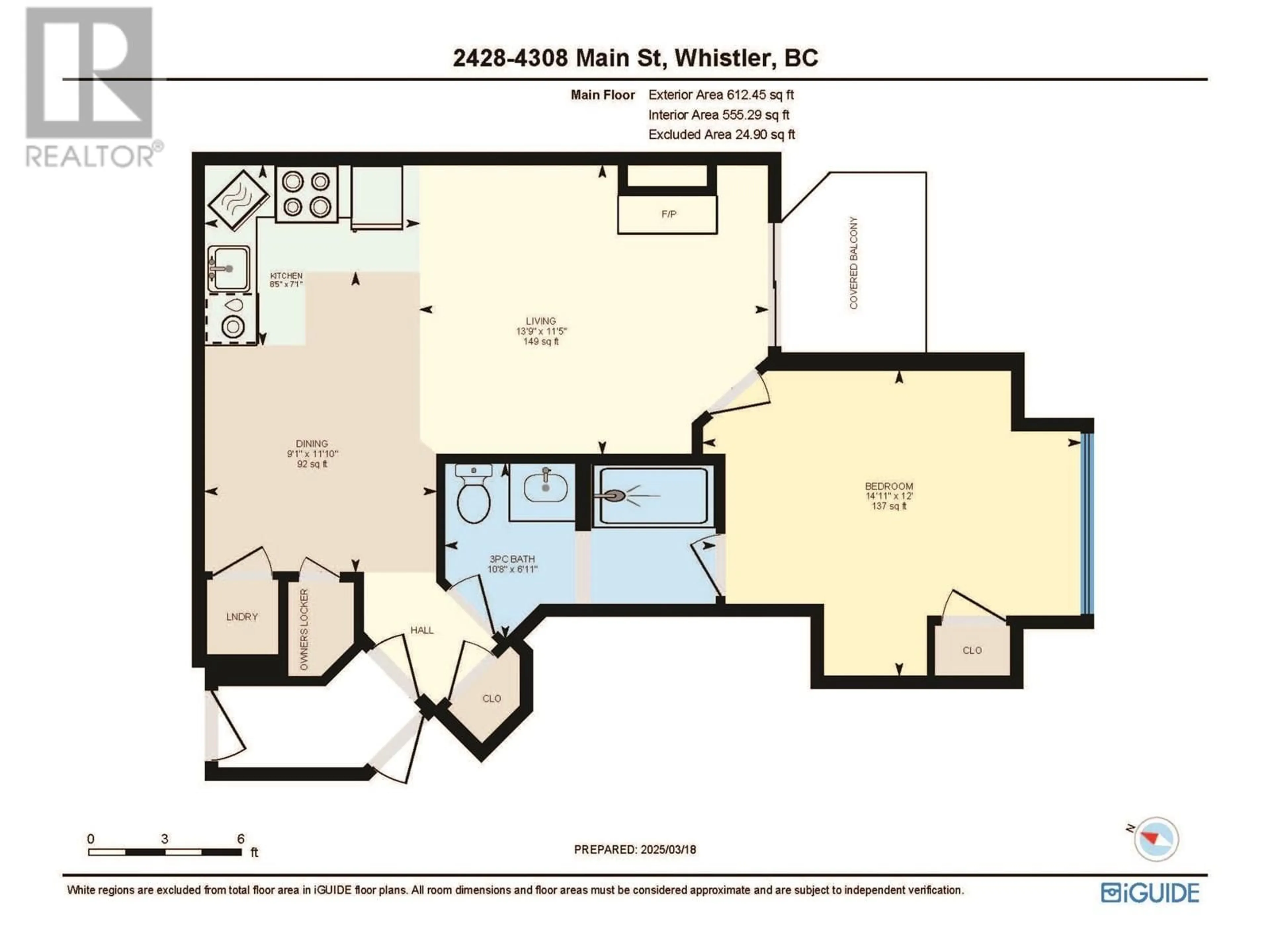 Floor plan for 2428 - 4308 MAIN STREET, Whistler British Columbia V8E1A9