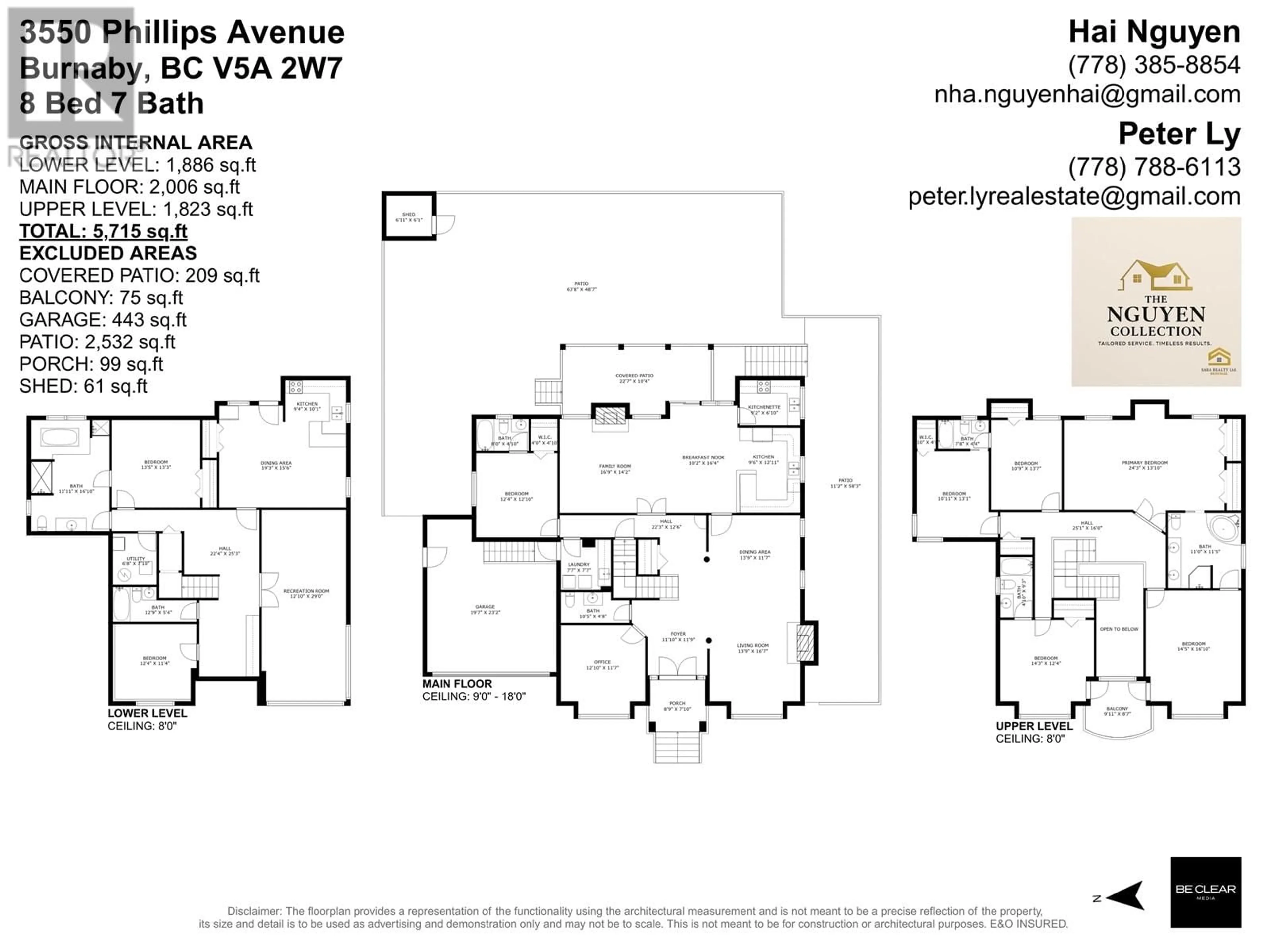 Floor plan for 3550 PHILLIPS AVENUE, Burnaby British Columbia V5A2W7