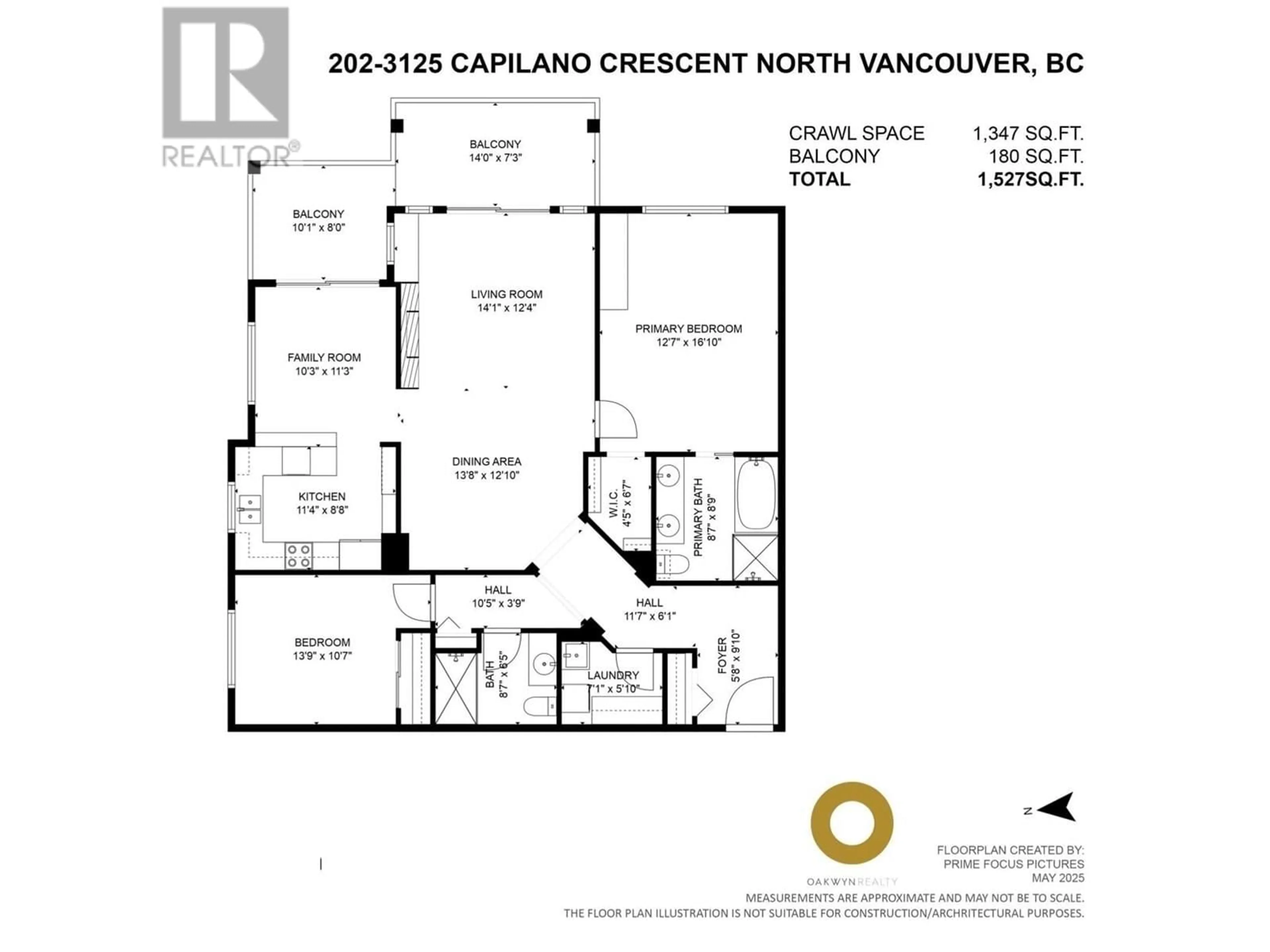 Floor plan for 202 - 3125 CAPILANO CRESCENT, North Vancouver British Columbia V7R4X5