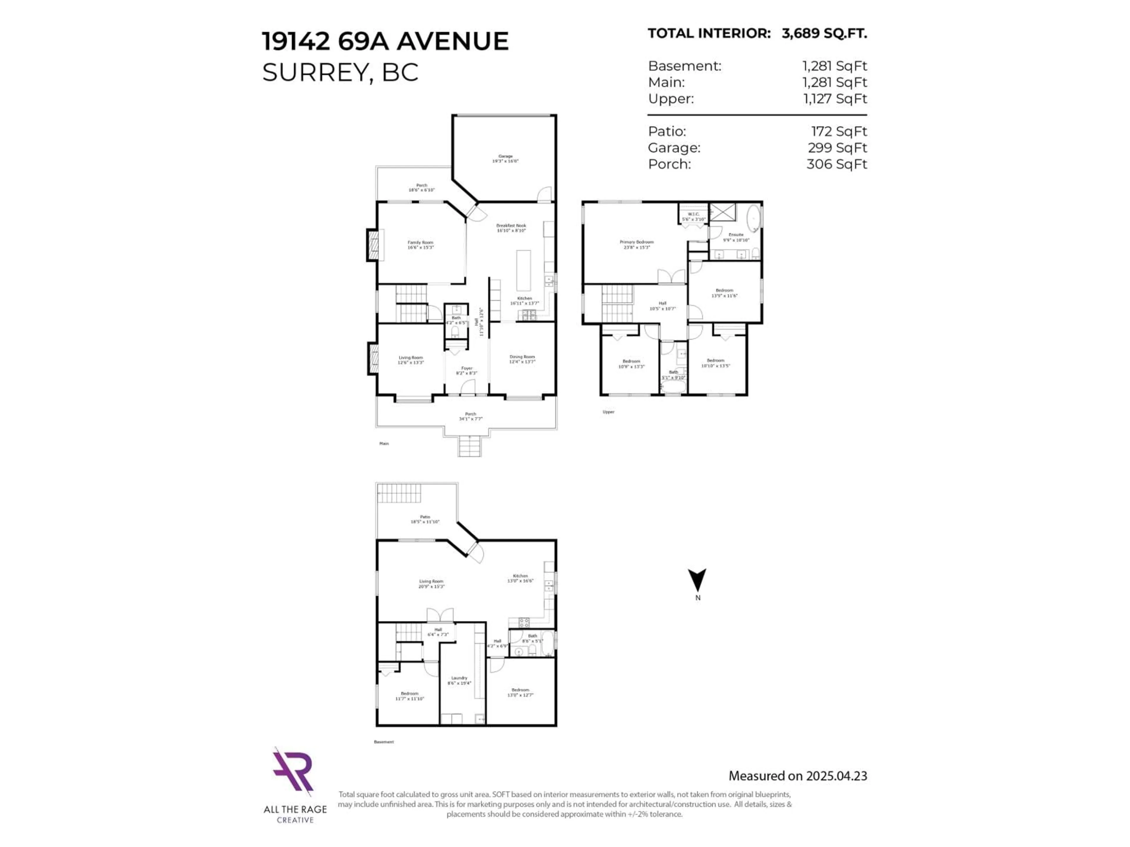 Floor plan for 19142 69A, Surrey British Columbia V4N0A5