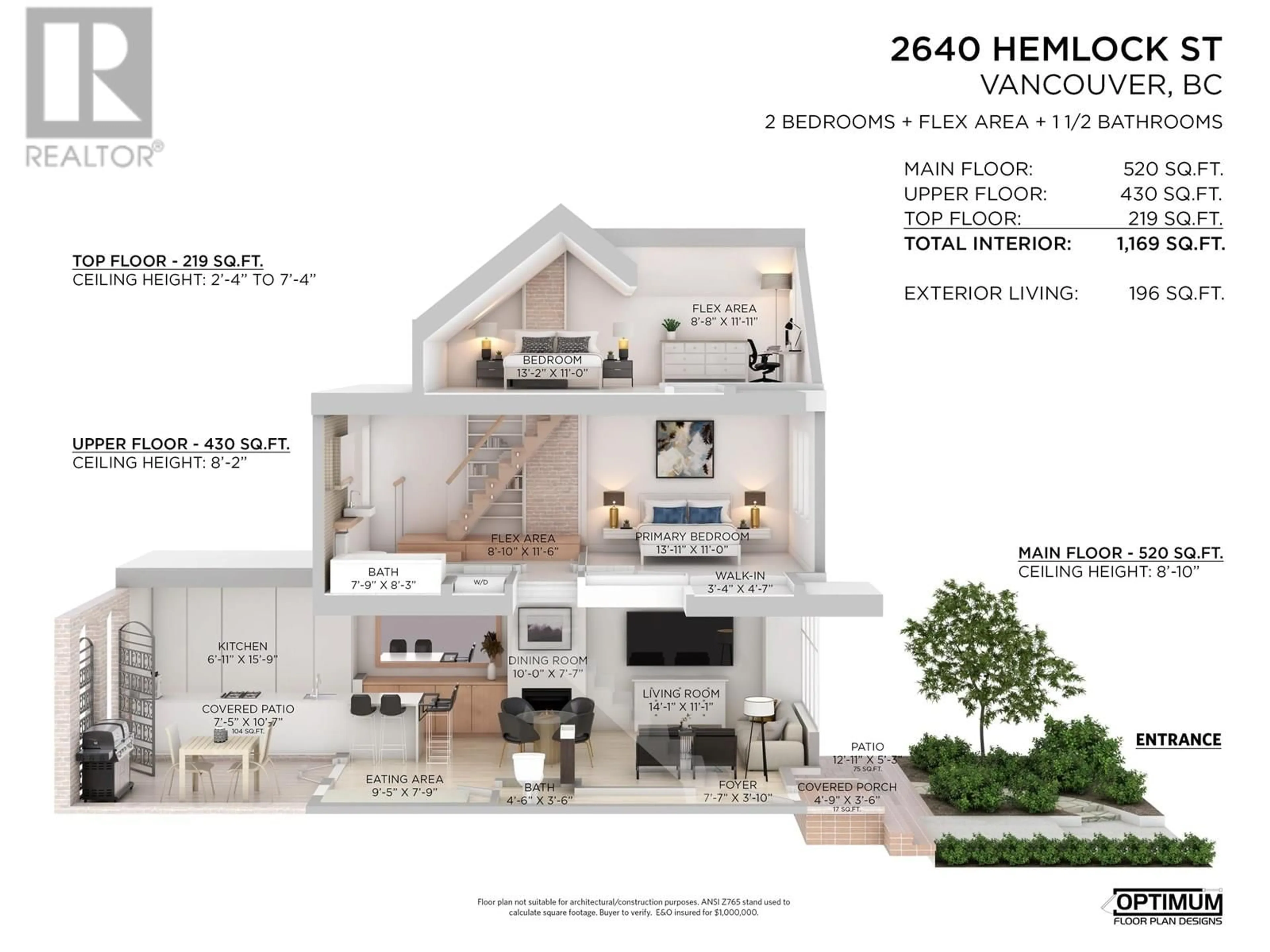 Floor plan for 2640 HEMLOCK STREET, Vancouver British Columbia V6H2V5