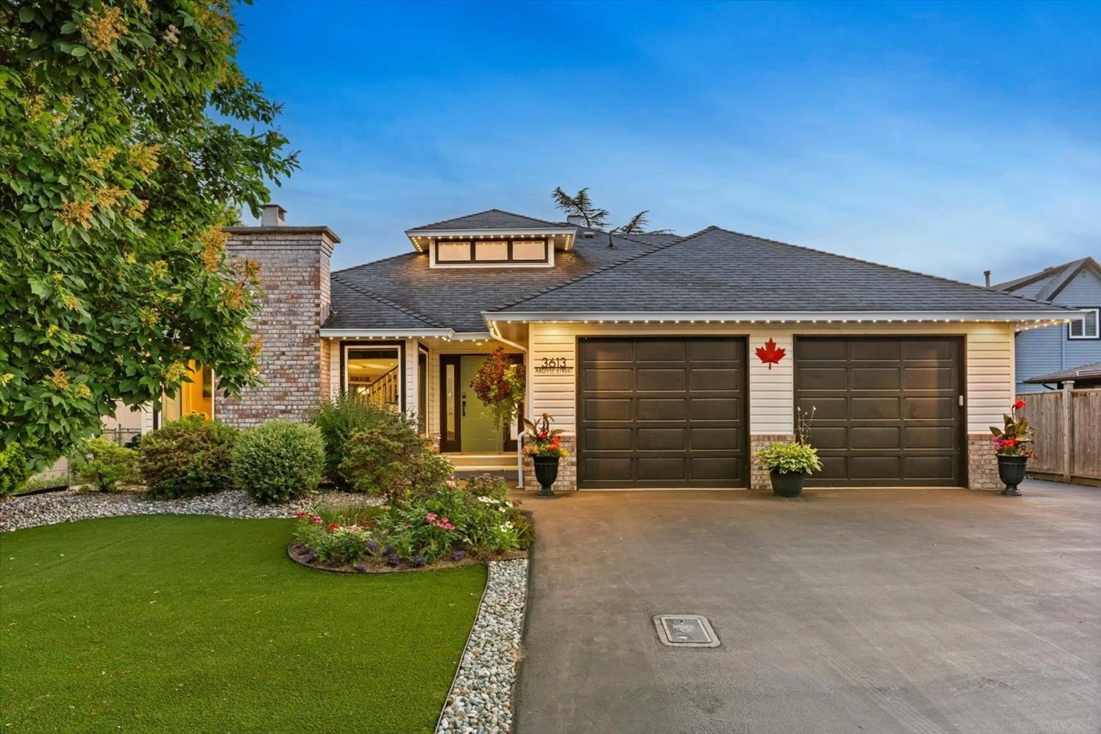Home with brick exterior material, street for 3613 ARGYLL, Abbotsford British Columbia V2S7A9
