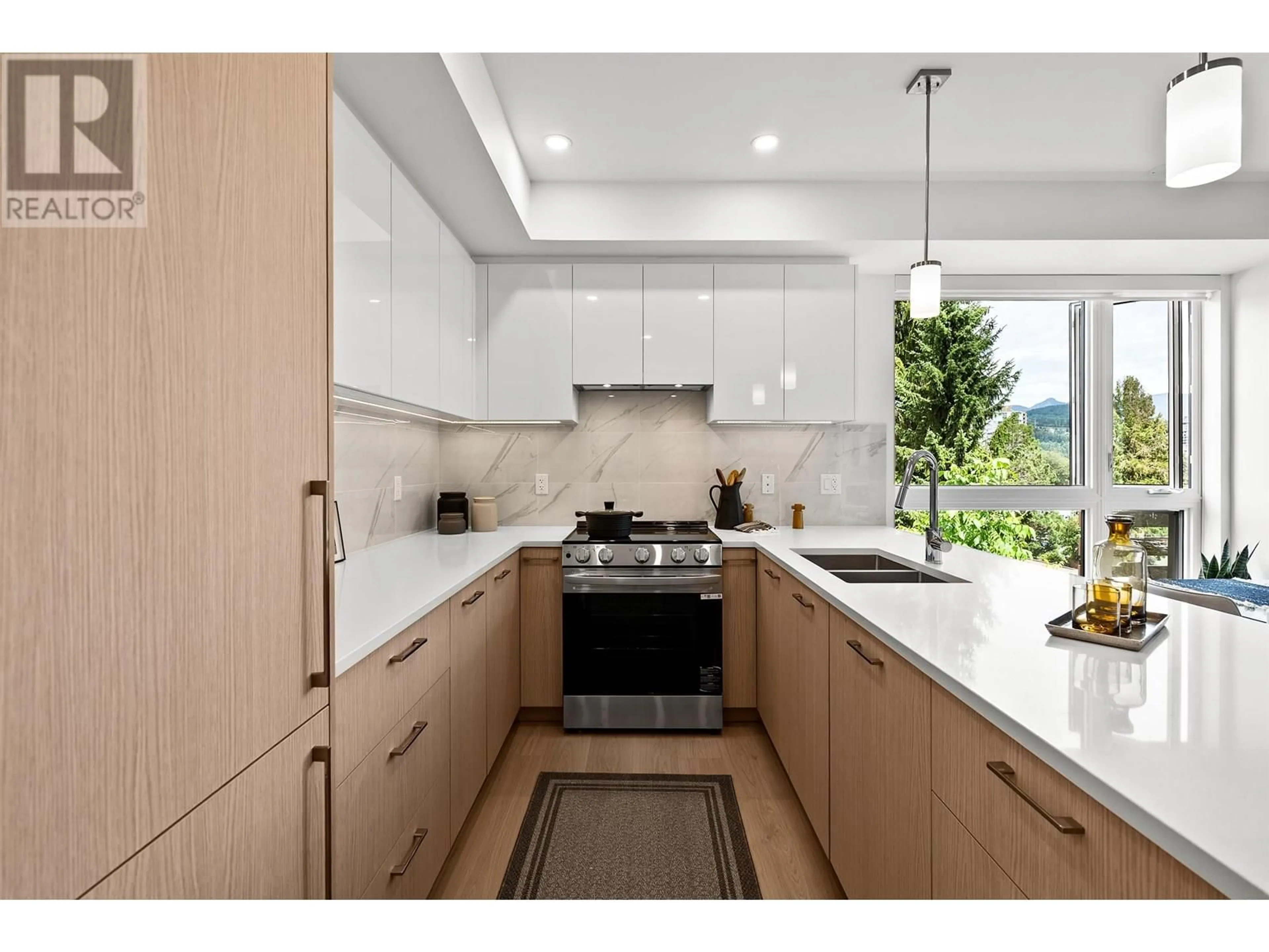 Contemporary kitchen, ceramic/tile floor for 416 - 154 JAMES ROAD, Port Moody British Columbia V0V0V0