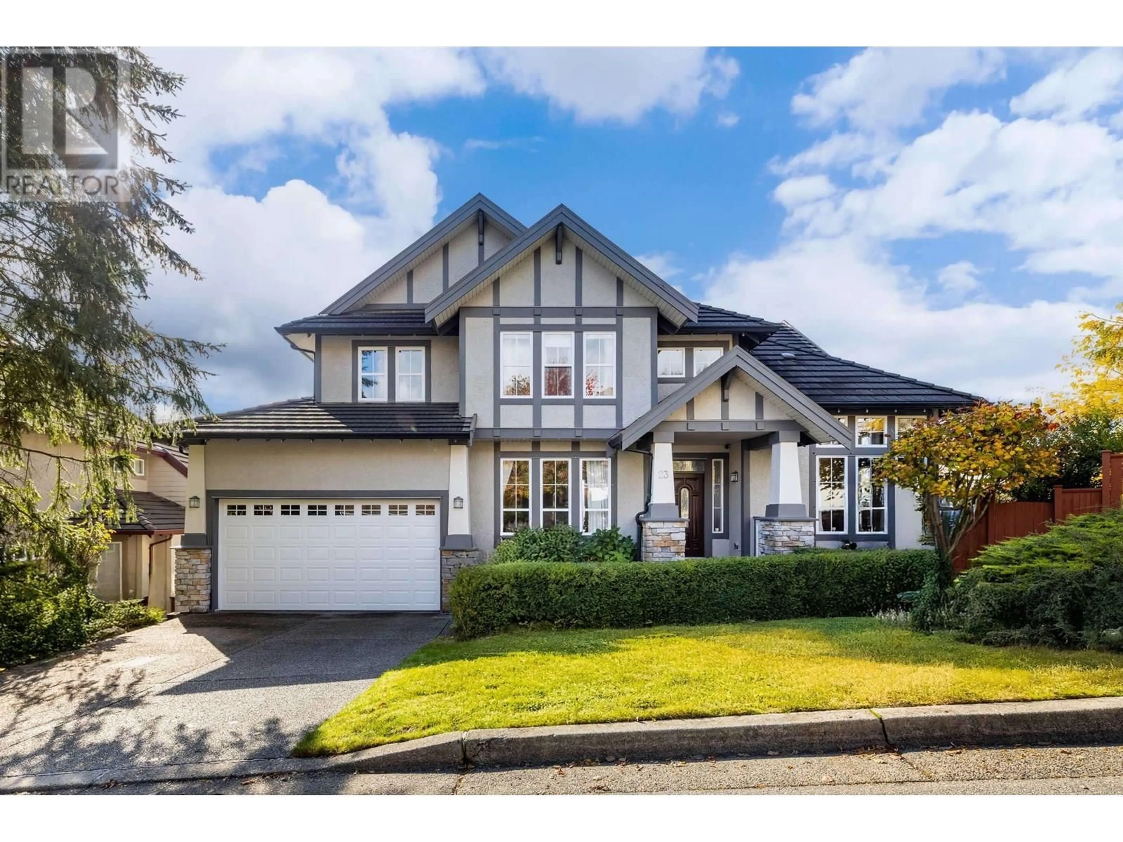 Home with vinyl exterior material, street for 23 FERNWAY DRIVE, Port Moody British Columbia V3H5H7