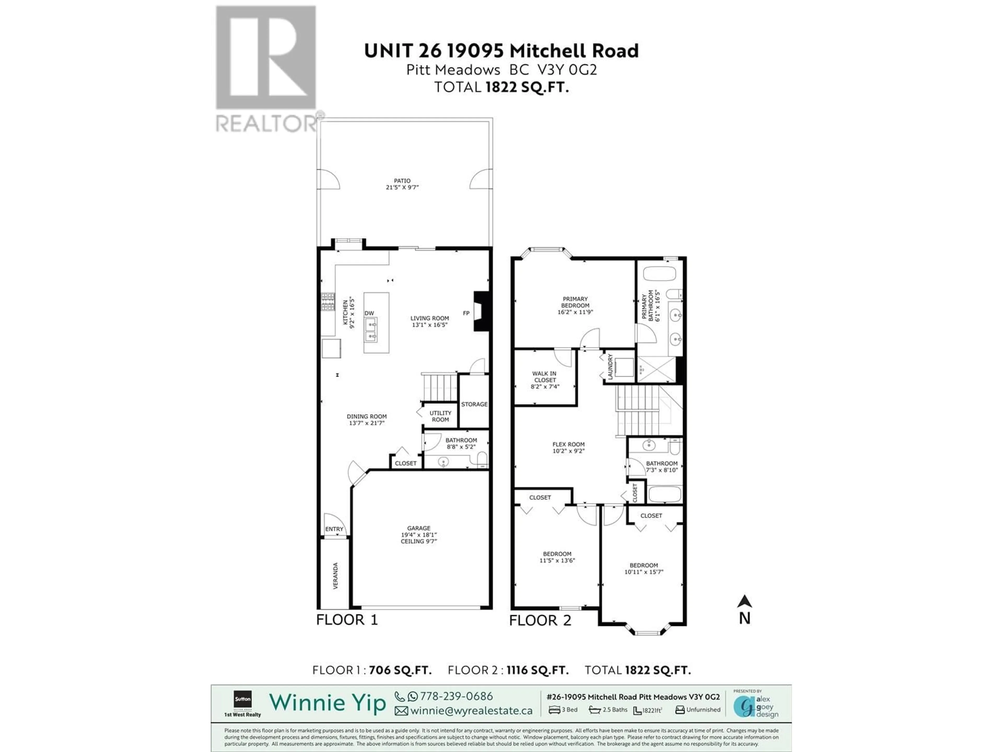 Floor plan for 26 - 19095 MITCHELL ROAD, Pitt Meadows British Columbia V3Y0G2