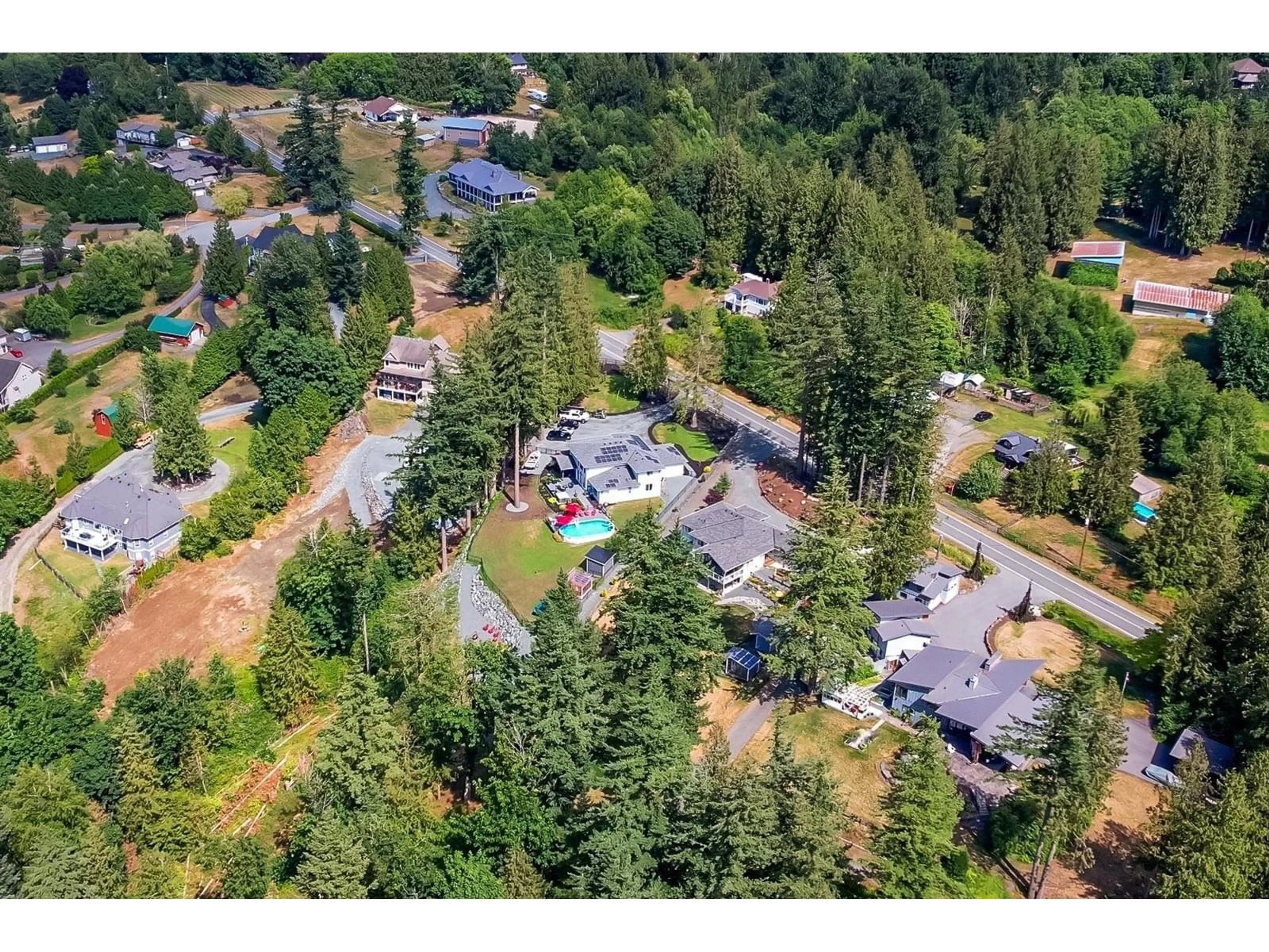 A pic from outside/outdoor area/front of a property/back of a property/a pic from drone, forest/trees view for 41779 MAJUBA HILL ROAD, Yarrow British Columbia V2R5G8