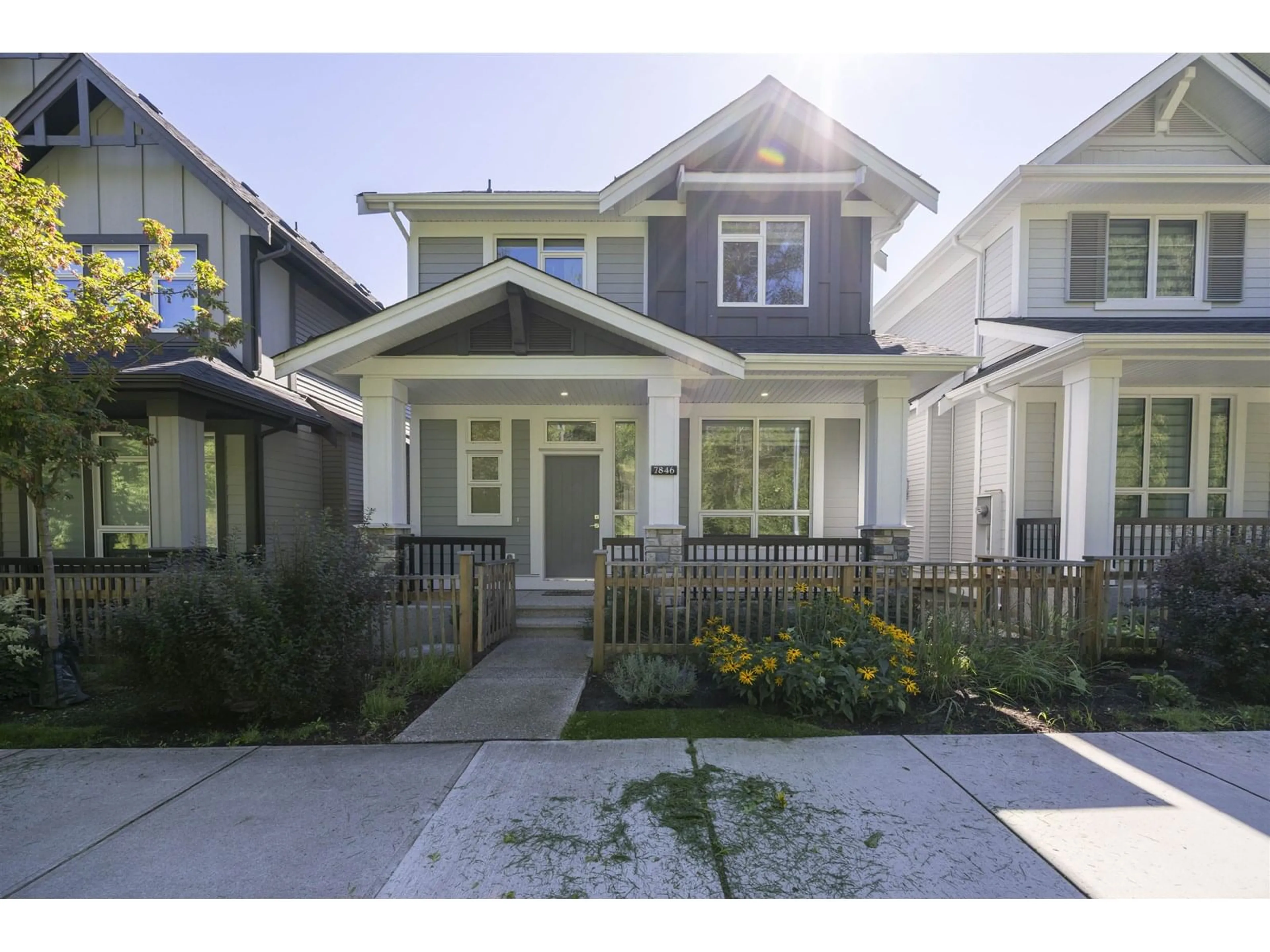 Home with vinyl exterior material, street for 7846 204, Langley British Columbia V2Y1X4