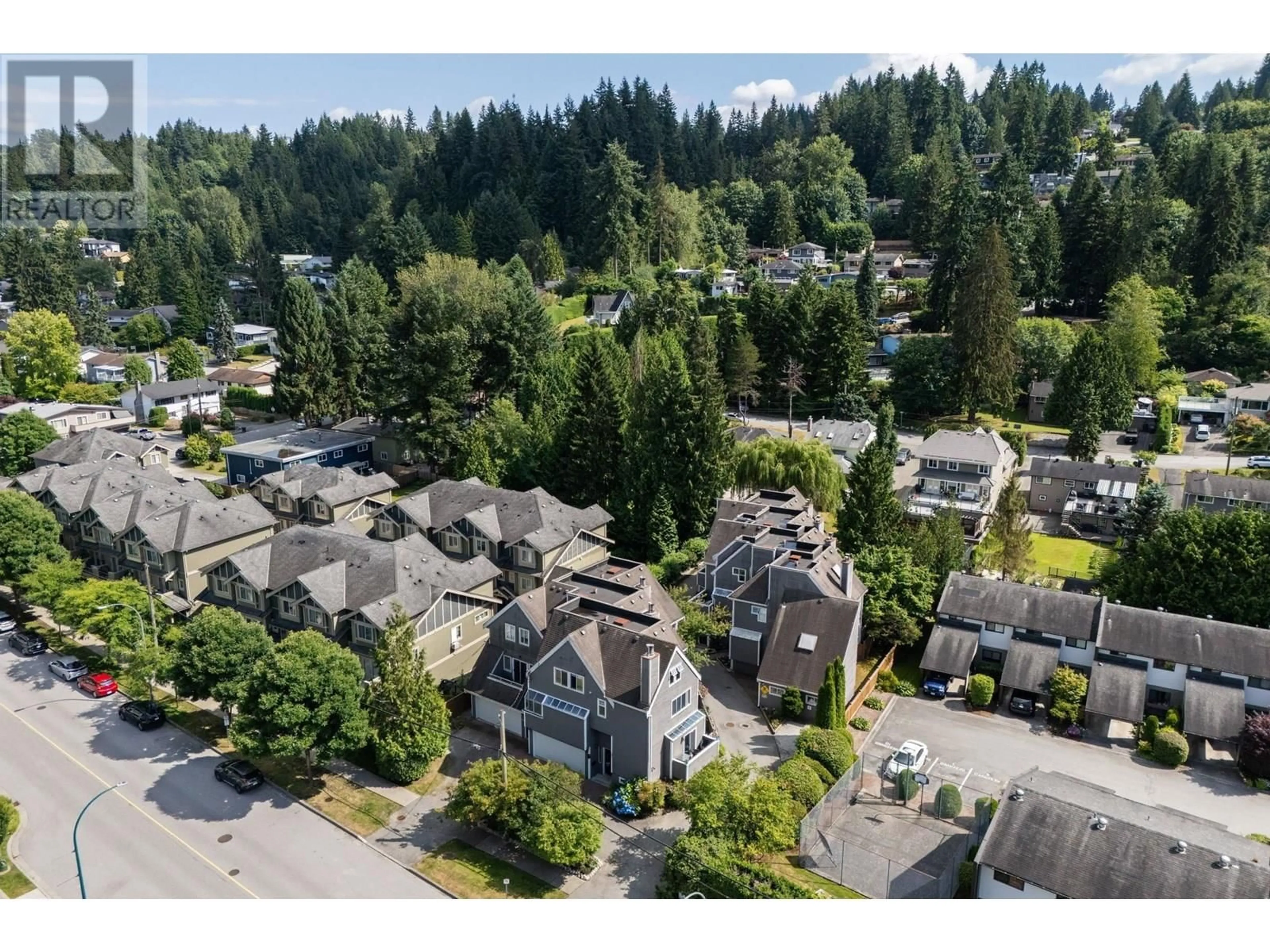 A pic from outside/outdoor area/front of a property/back of a property/a pic from drone, unknown for 2 - 3347 DEWDNEY TRUNK ROAD, Port Moody British Columbia V3H2E4