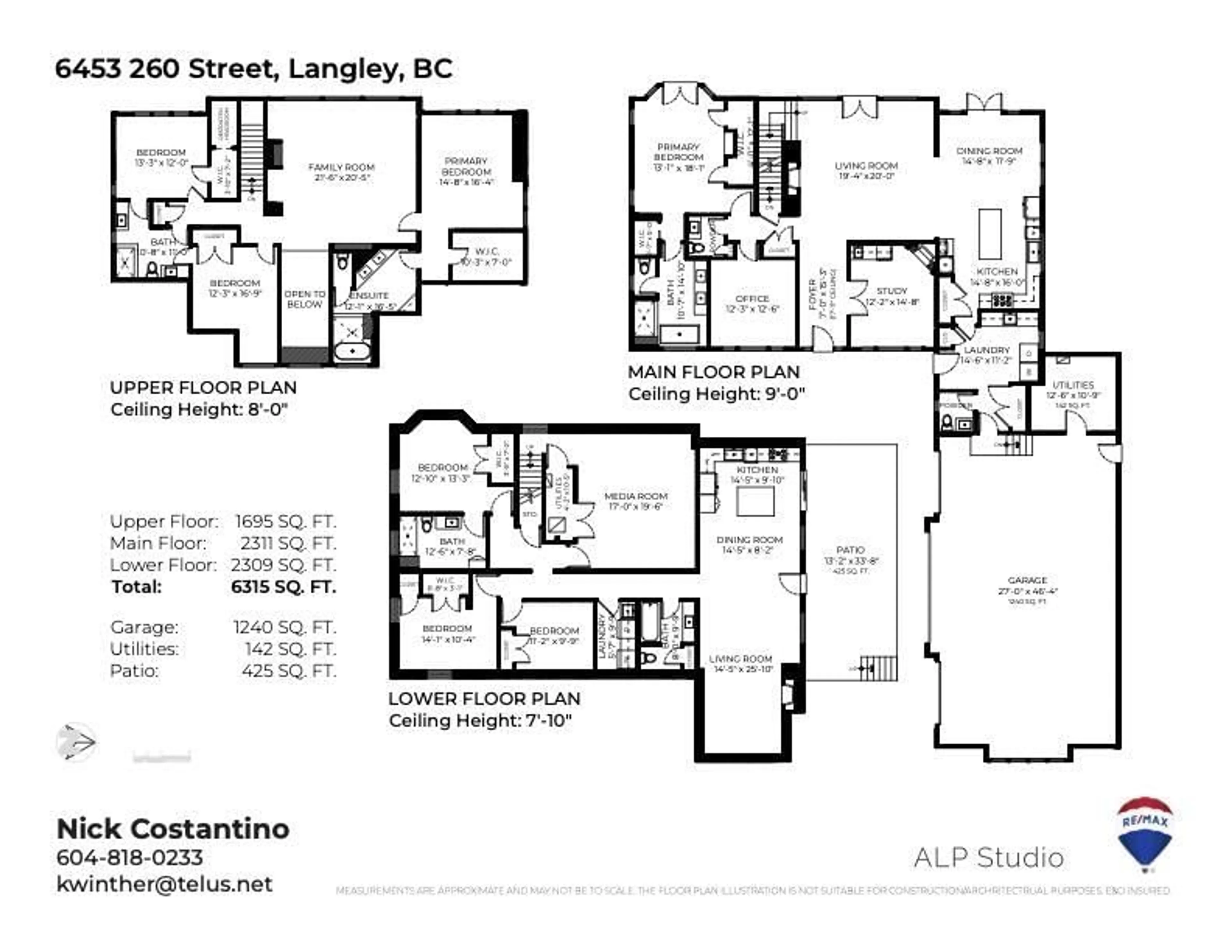 Floor plan for 6453 260, Langley British Columbia V4W1V3