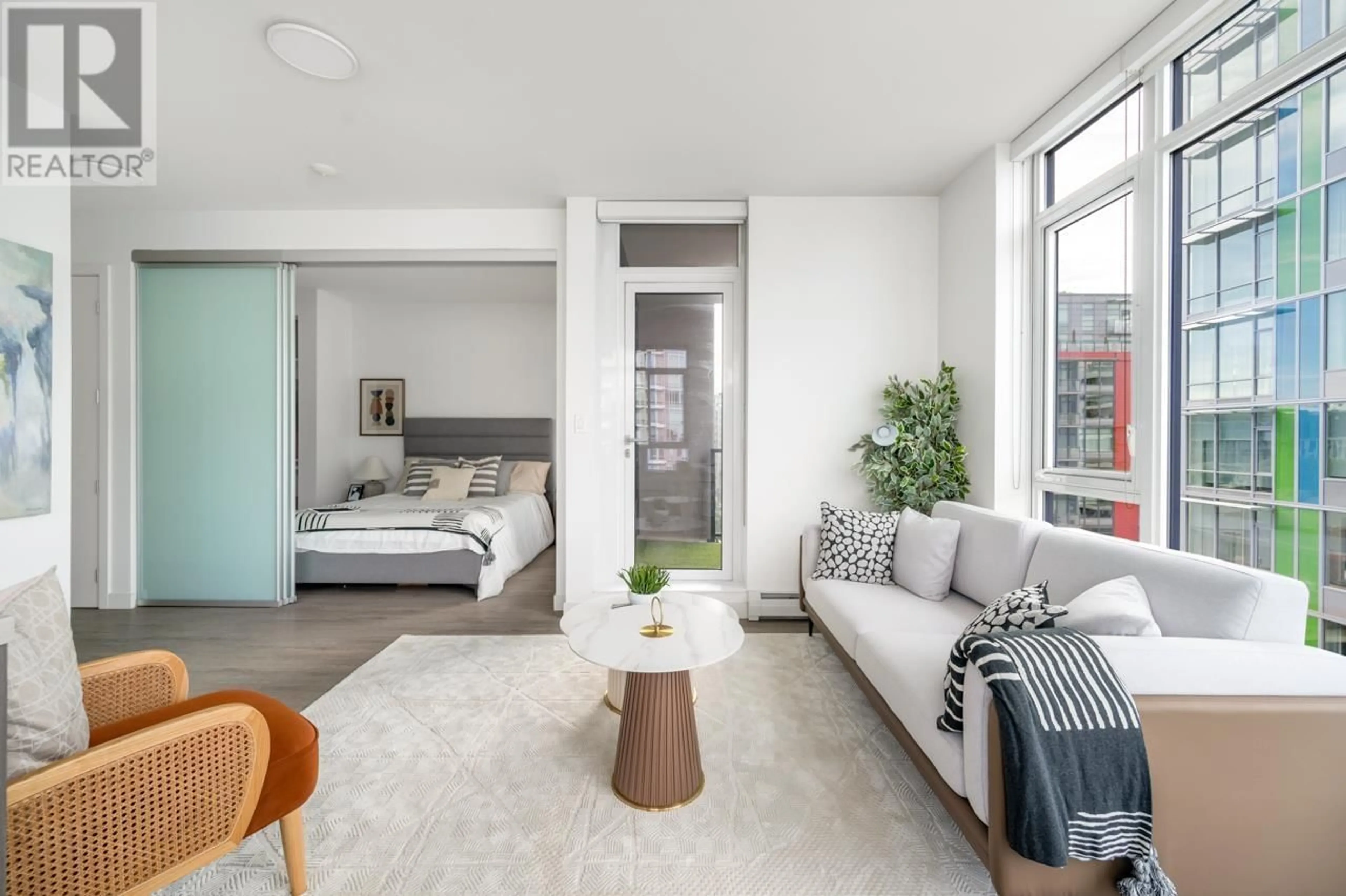 Living room with furniture, unknown for 706 - 1788 ONTARIO STREET, Vancouver British Columbia V5T0G3