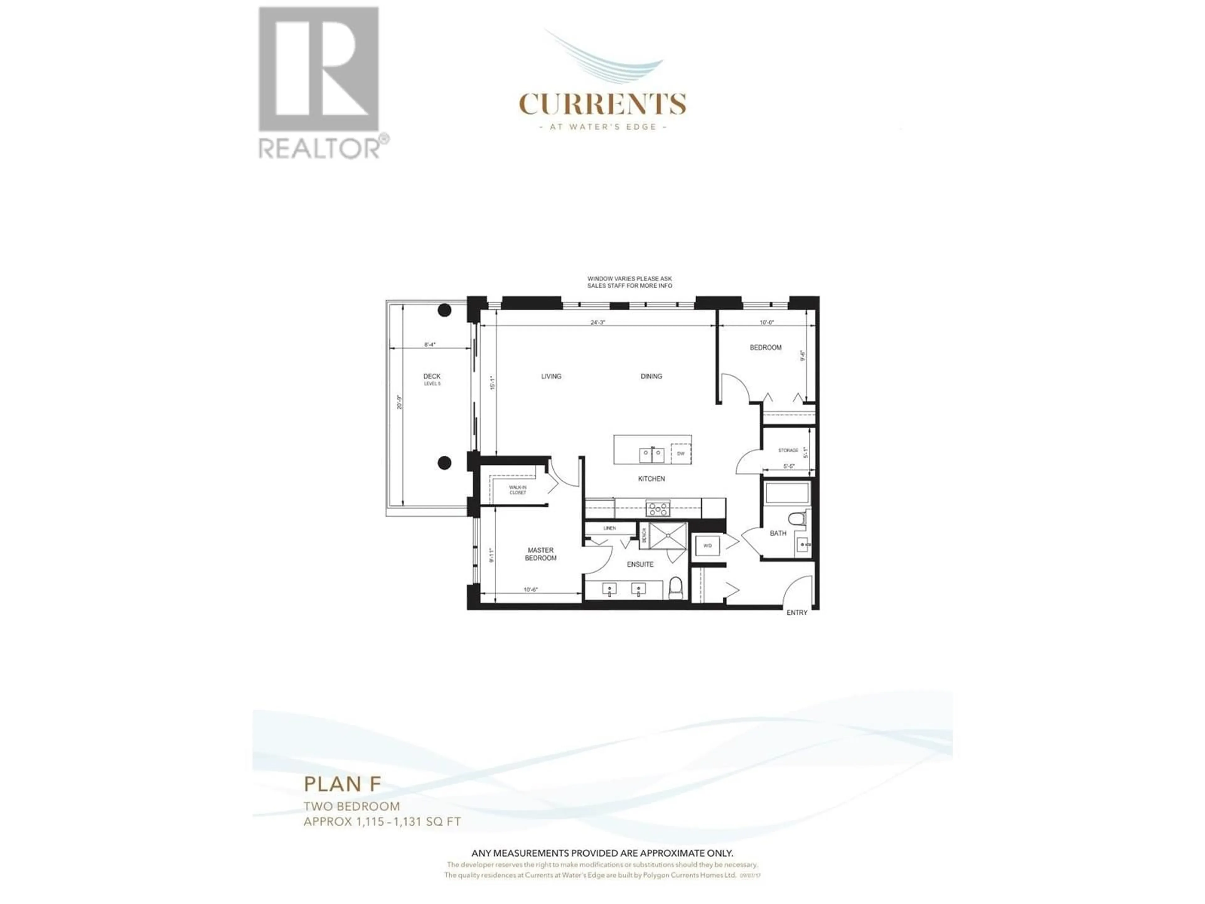 Floor plan for 504 - 3188 RIVERWALK AVENUE, Vancouver British Columbia V5S0E7