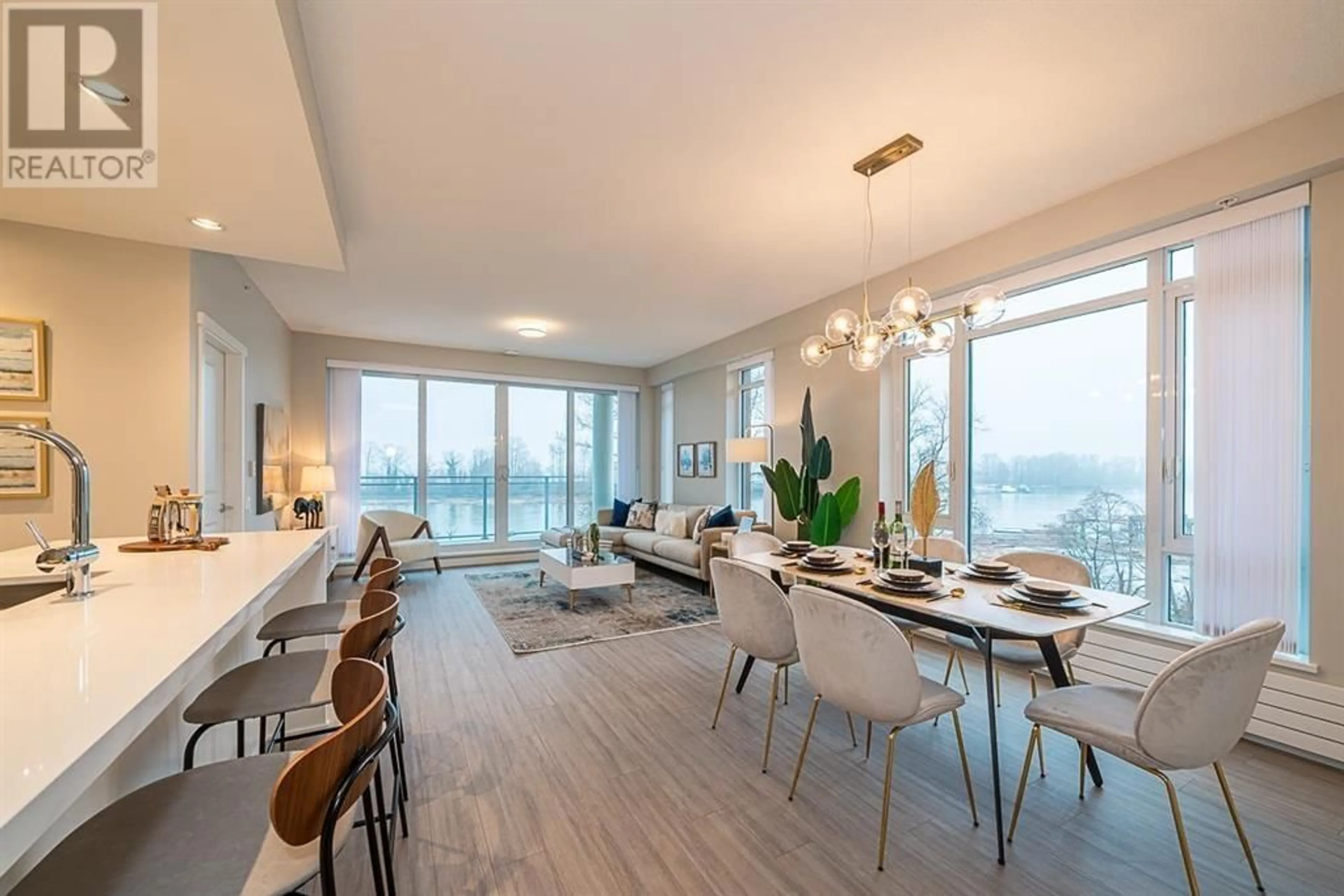Dining room, wood/laminate floor for 504 - 3188 RIVERWALK AVENUE, Vancouver British Columbia V5S0E7