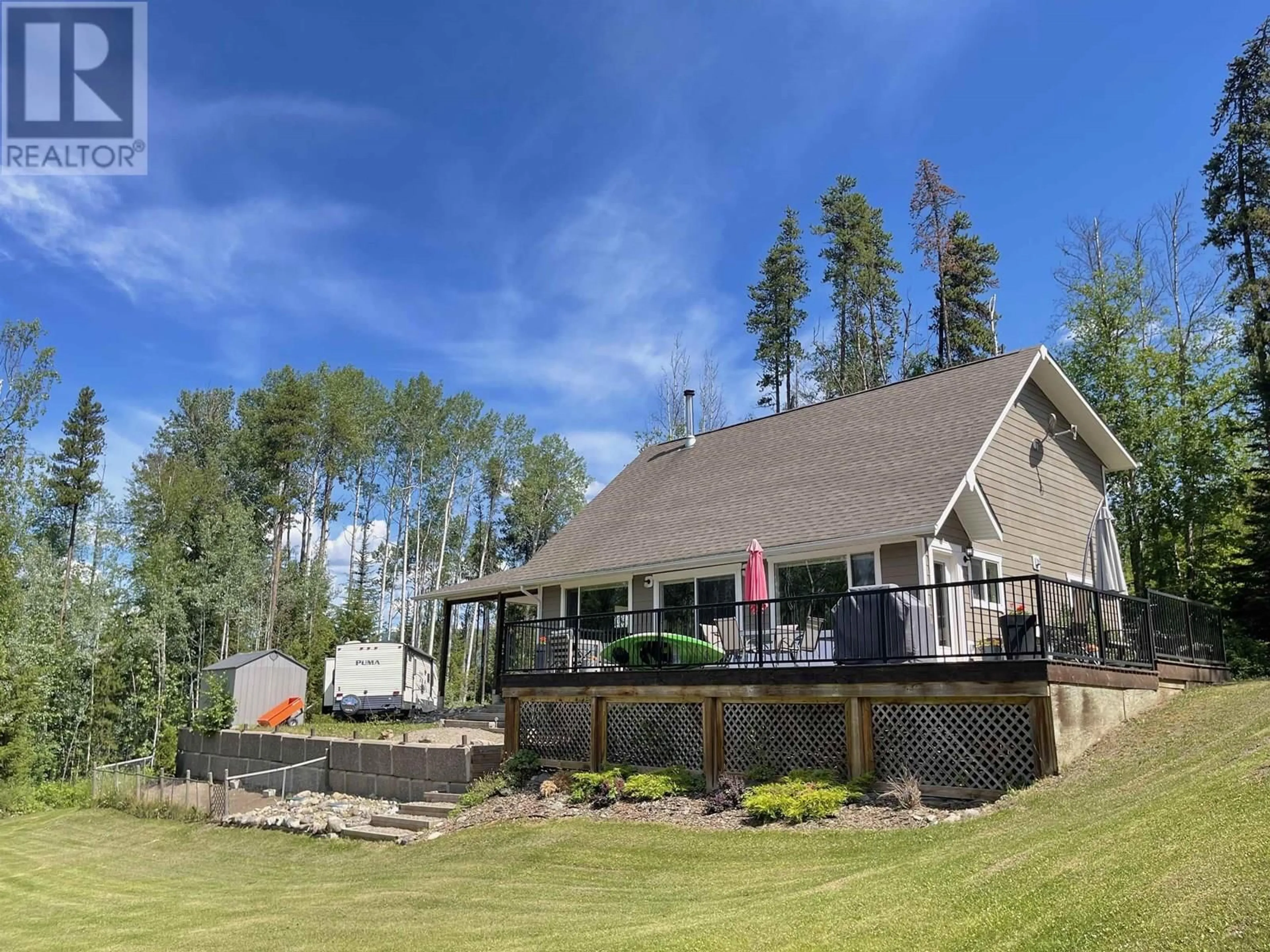 A pic from outside/outdoor area/front of a property/back of a property/a pic from drone, mountain view for 8955 KROEKER ROAD, Smithers British Columbia V0J2N2