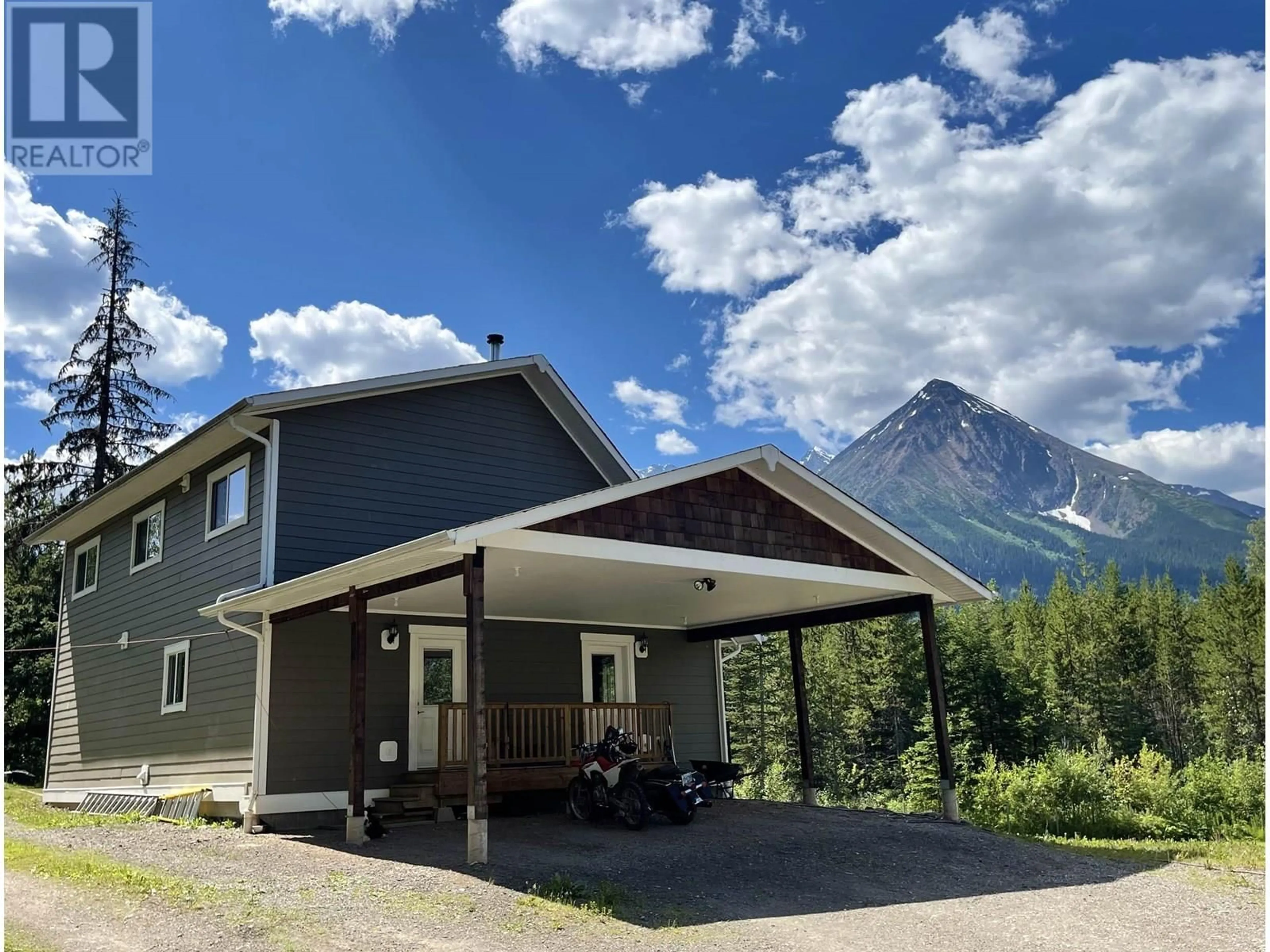A pic from outside/outdoor area/front of a property/back of a property/a pic from drone, mountain view for 8955 KROEKER ROAD, Smithers British Columbia V0J2N2