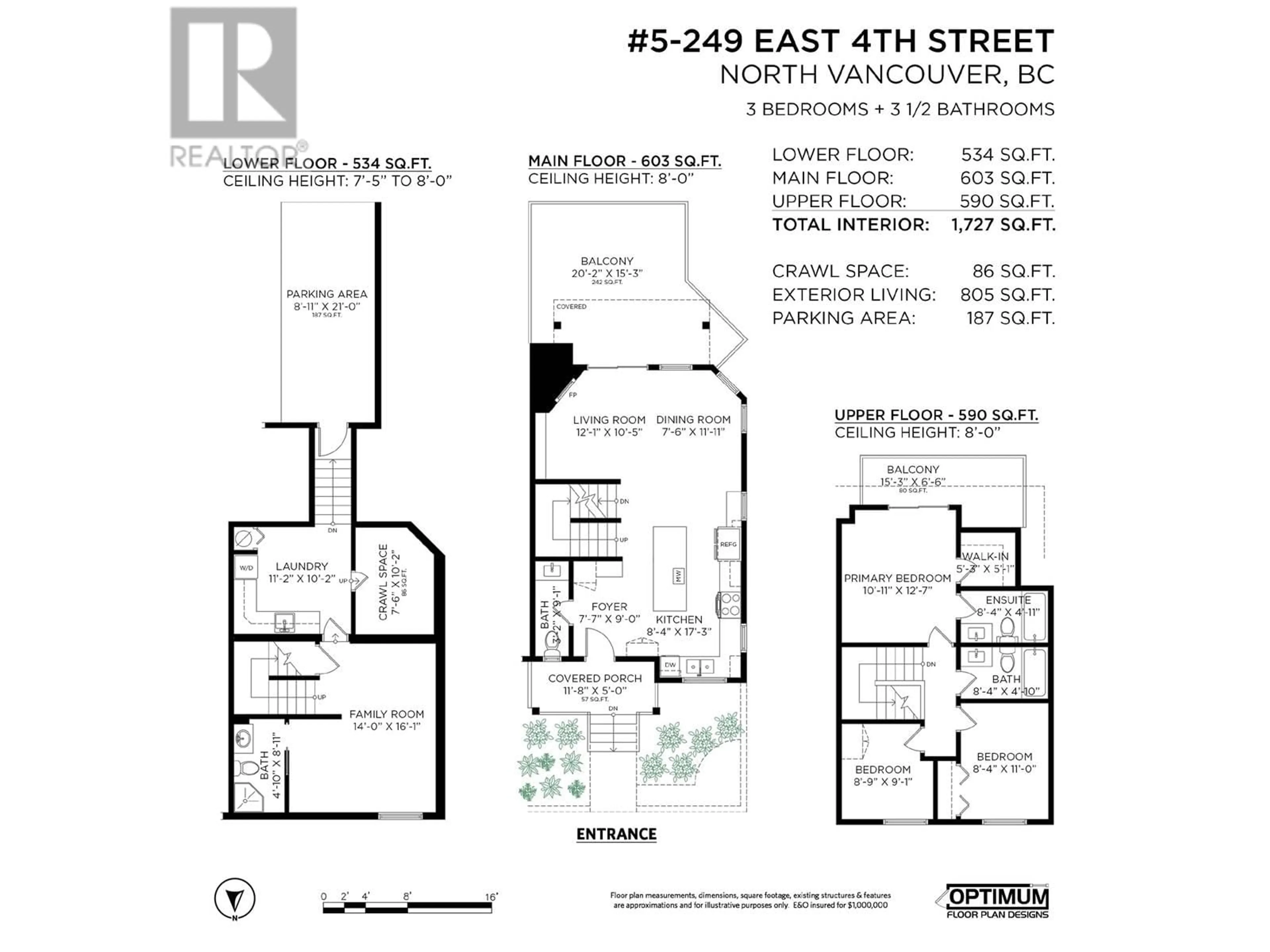 Floor plan for 5 - 249 4TH STREET, North Vancouver British Columbia V7L1J1