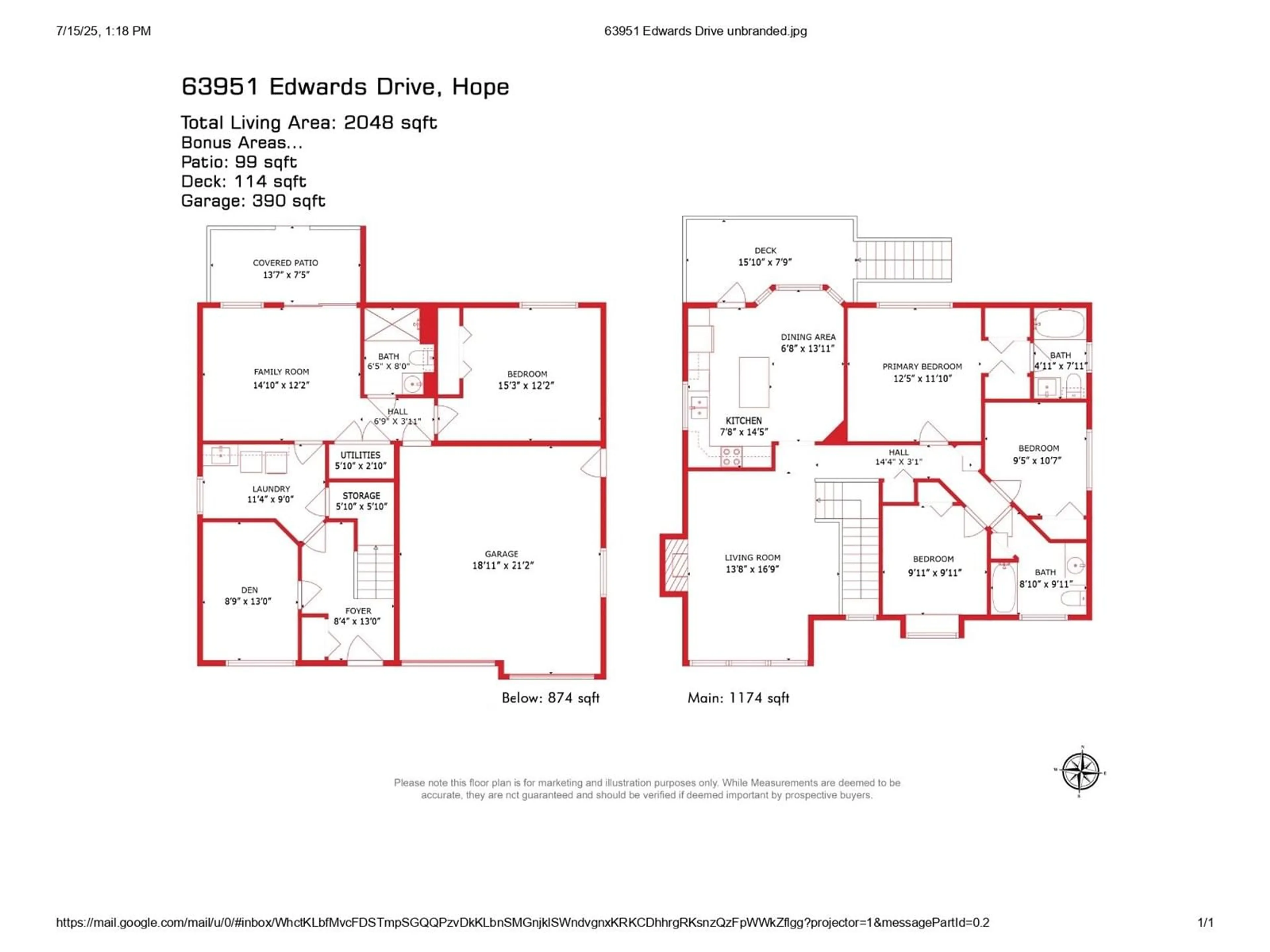 Floor plan for 63951 EDWARDS DRIVE, Hope British Columbia V0X1L2