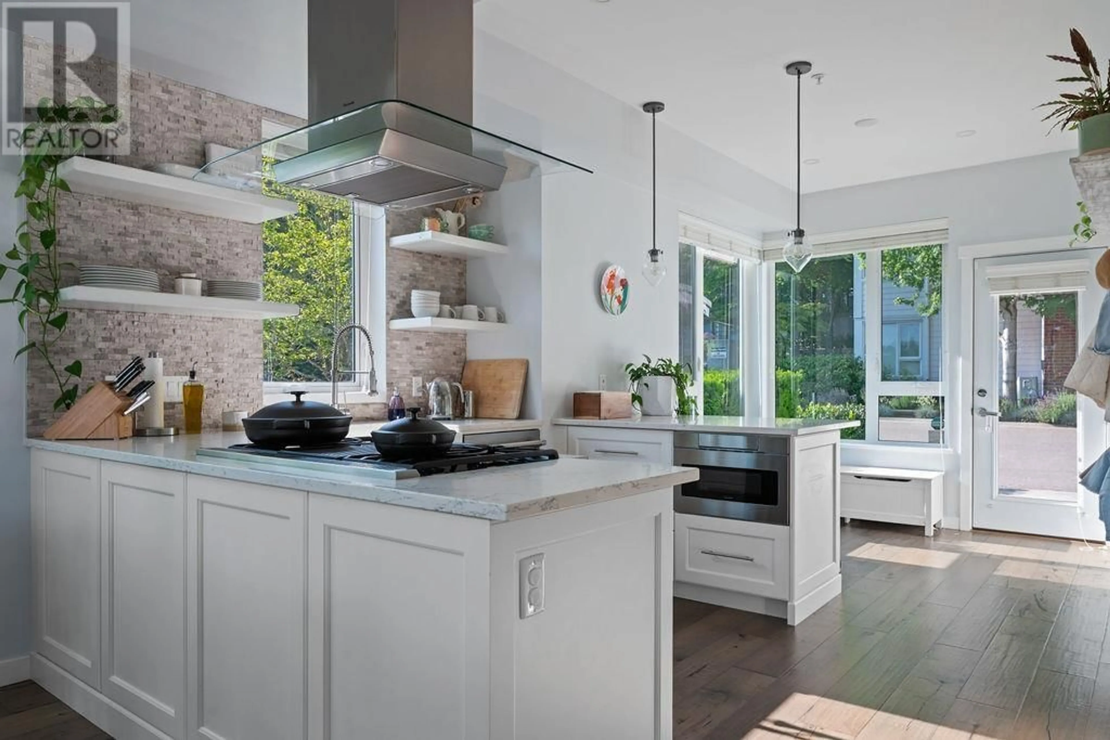 Contemporary kitchen, ceramic/tile floor for 3101 KENT AVENUE NORTH, Vancouver British Columbia V5S4Y1