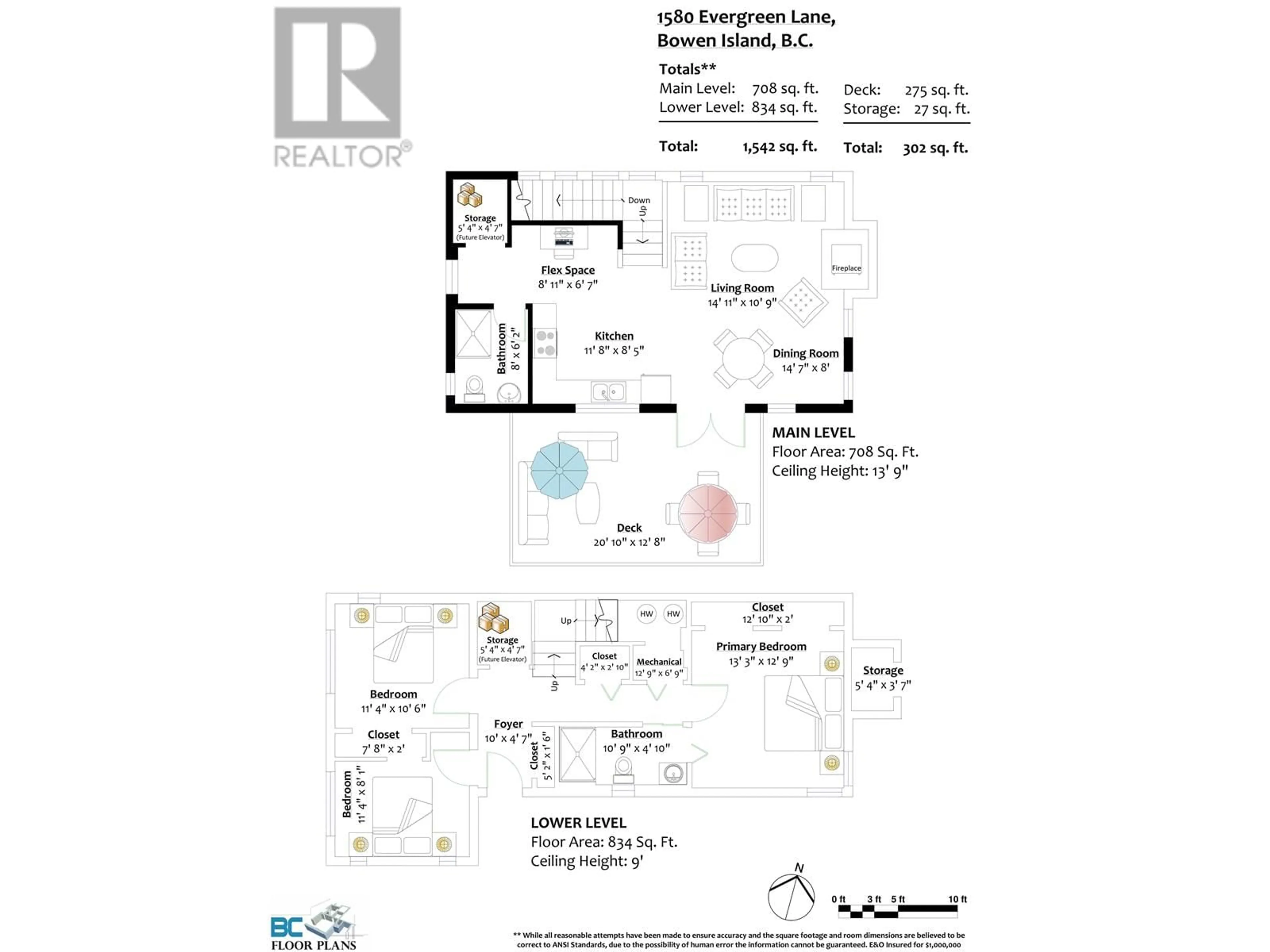 Floor plan for 1580 EVERGREEN LANE, Bowen Island British Columbia V0N1G2