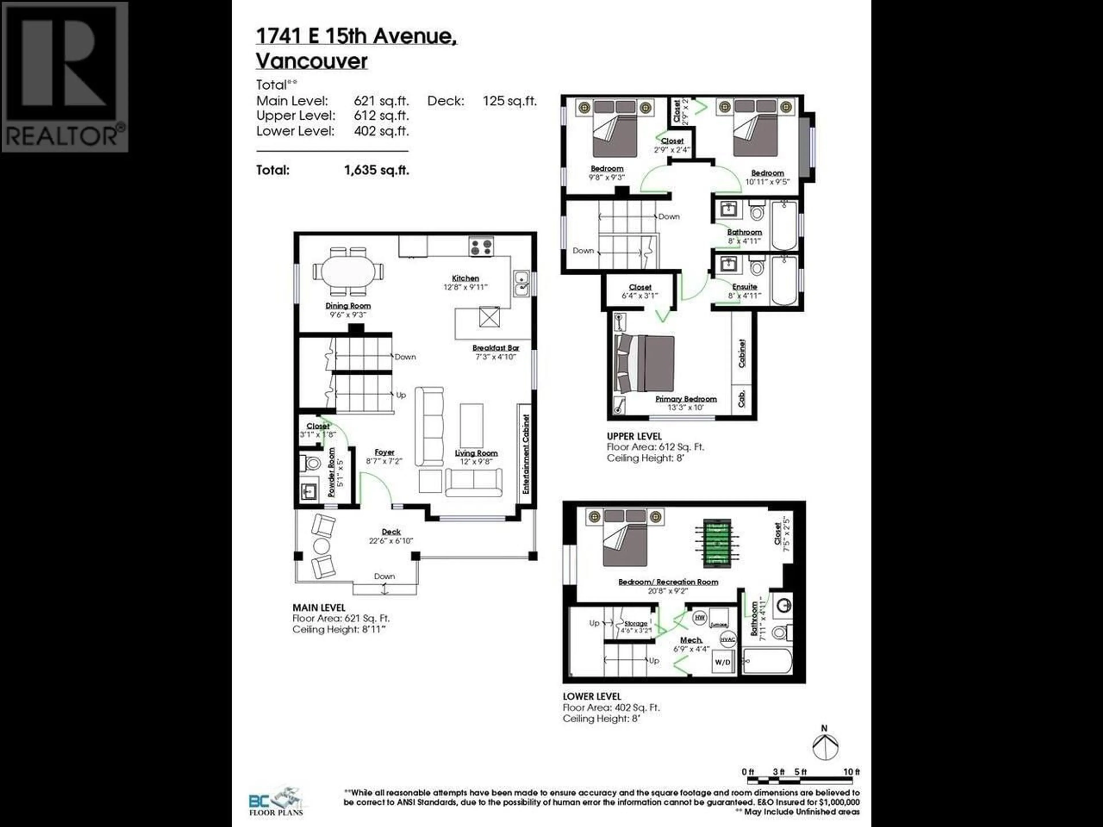 Floor plan for 1741 15TH AVENUE, Vancouver British Columbia V5N2G2