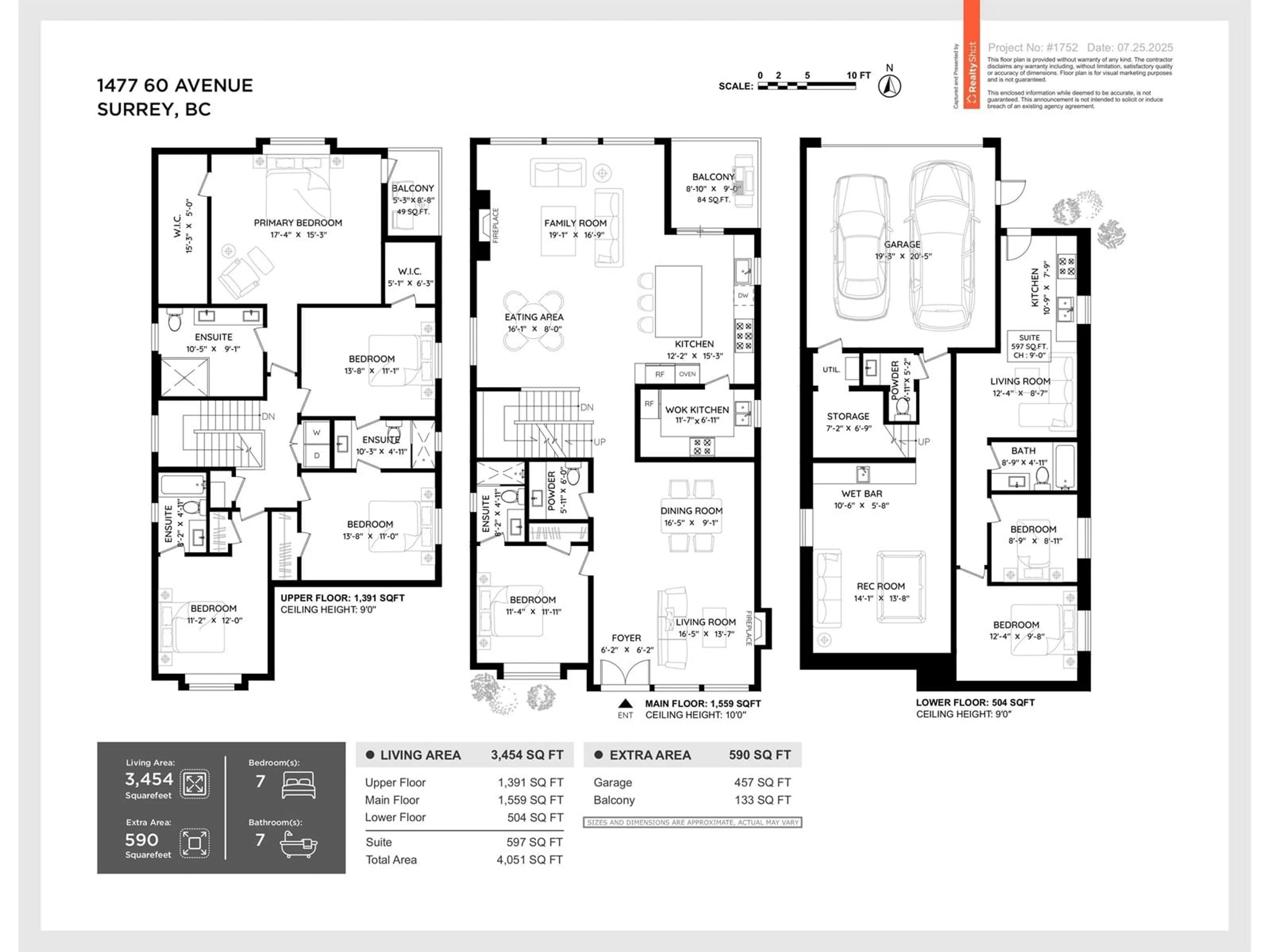 Floor plan for 14165 60A, Surrey British Columbia V3X1C3