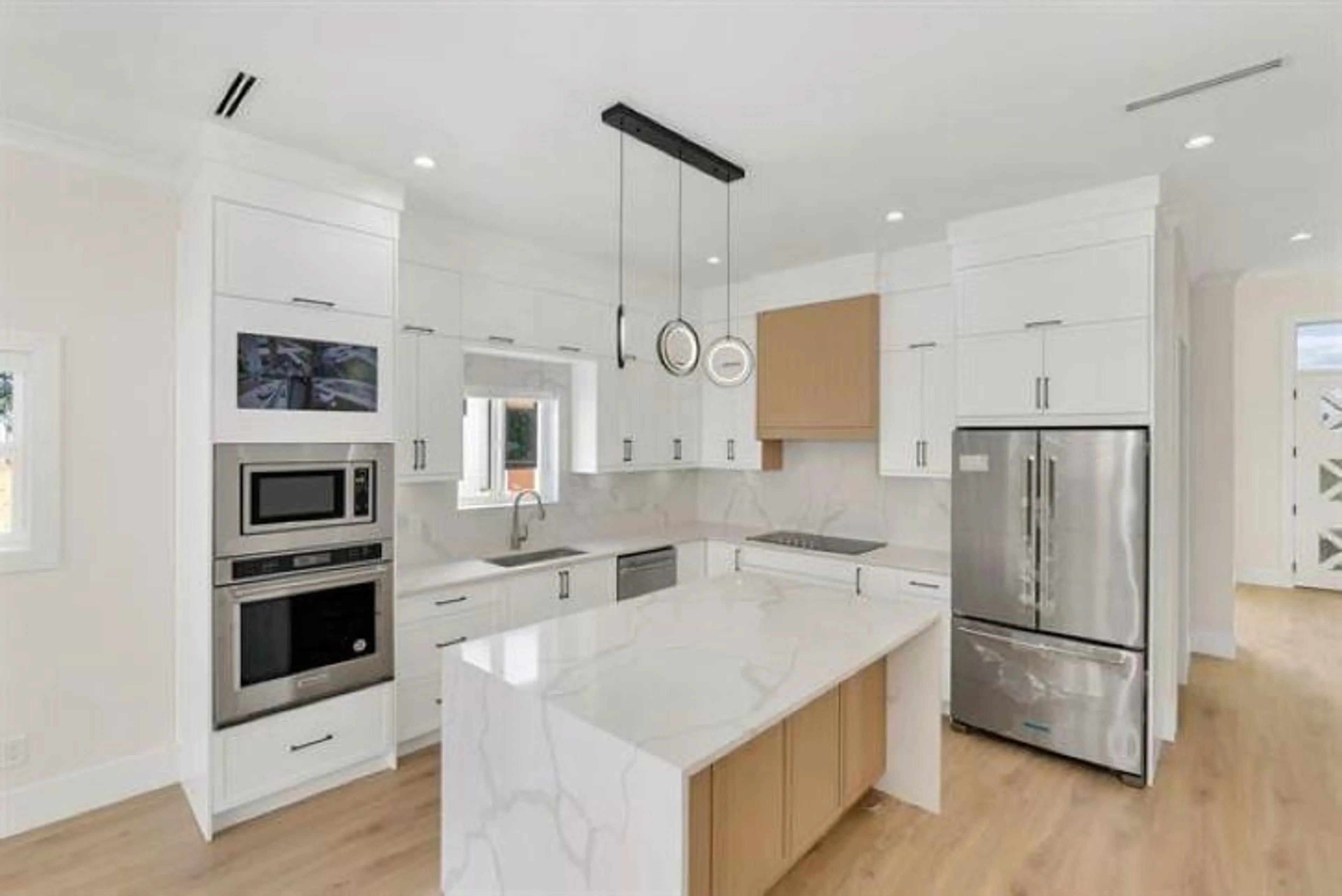 Contemporary kitchen, ceramic/tile floor for 16685 15A, Surrey British Columbia V3S9X7