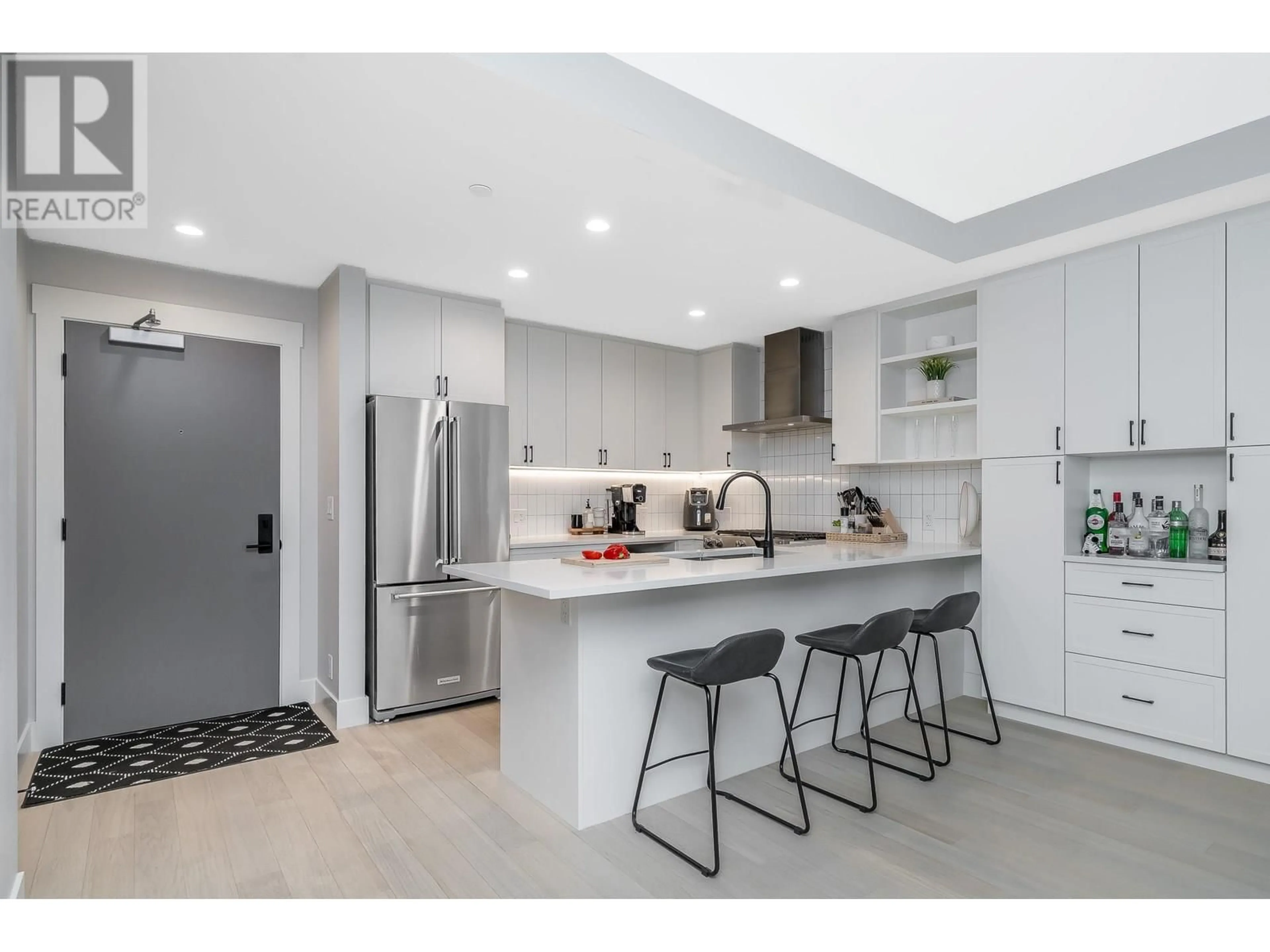 Contemporary kitchen, ceramic/tile floor for 207 - 22226 BROWN AVENUE, Maple Ridge British Columbia V2X4R2