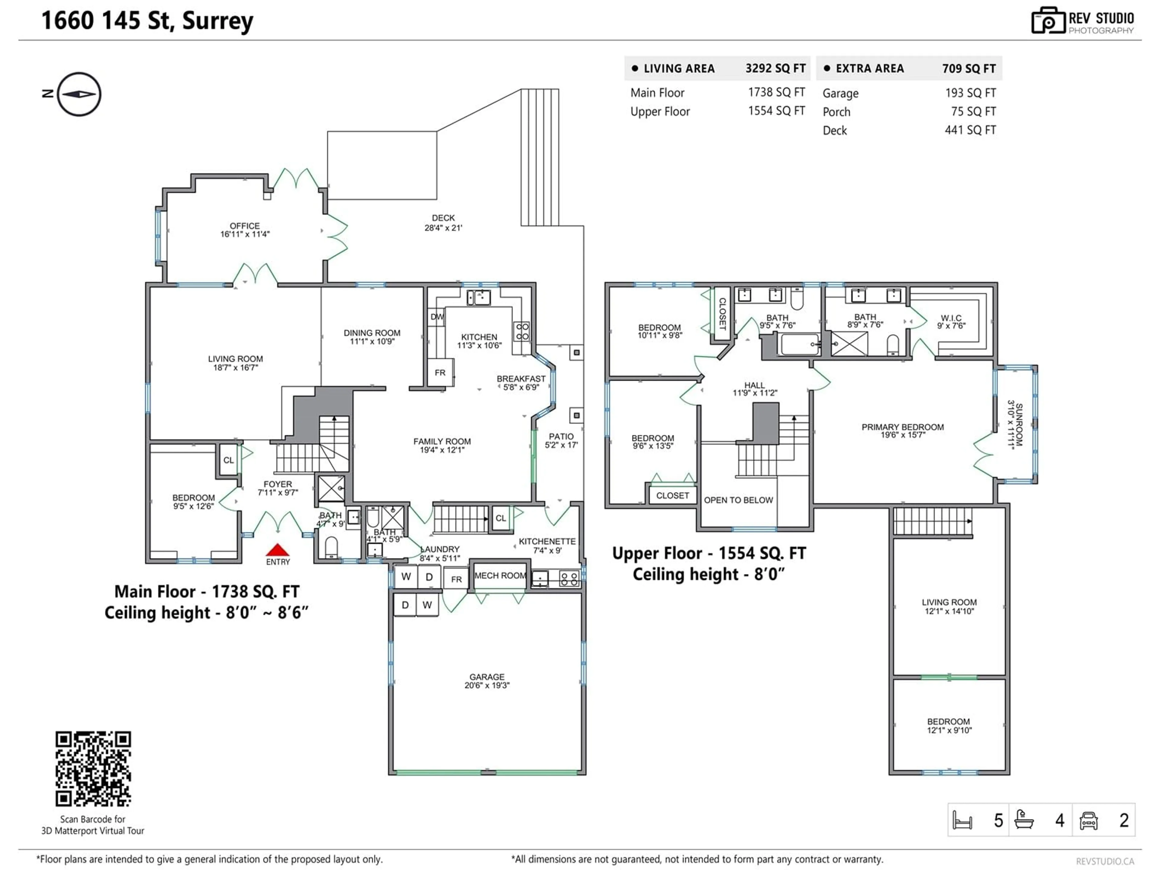 Floor plan for 1660 145, Surrey British Columbia V4A5S3