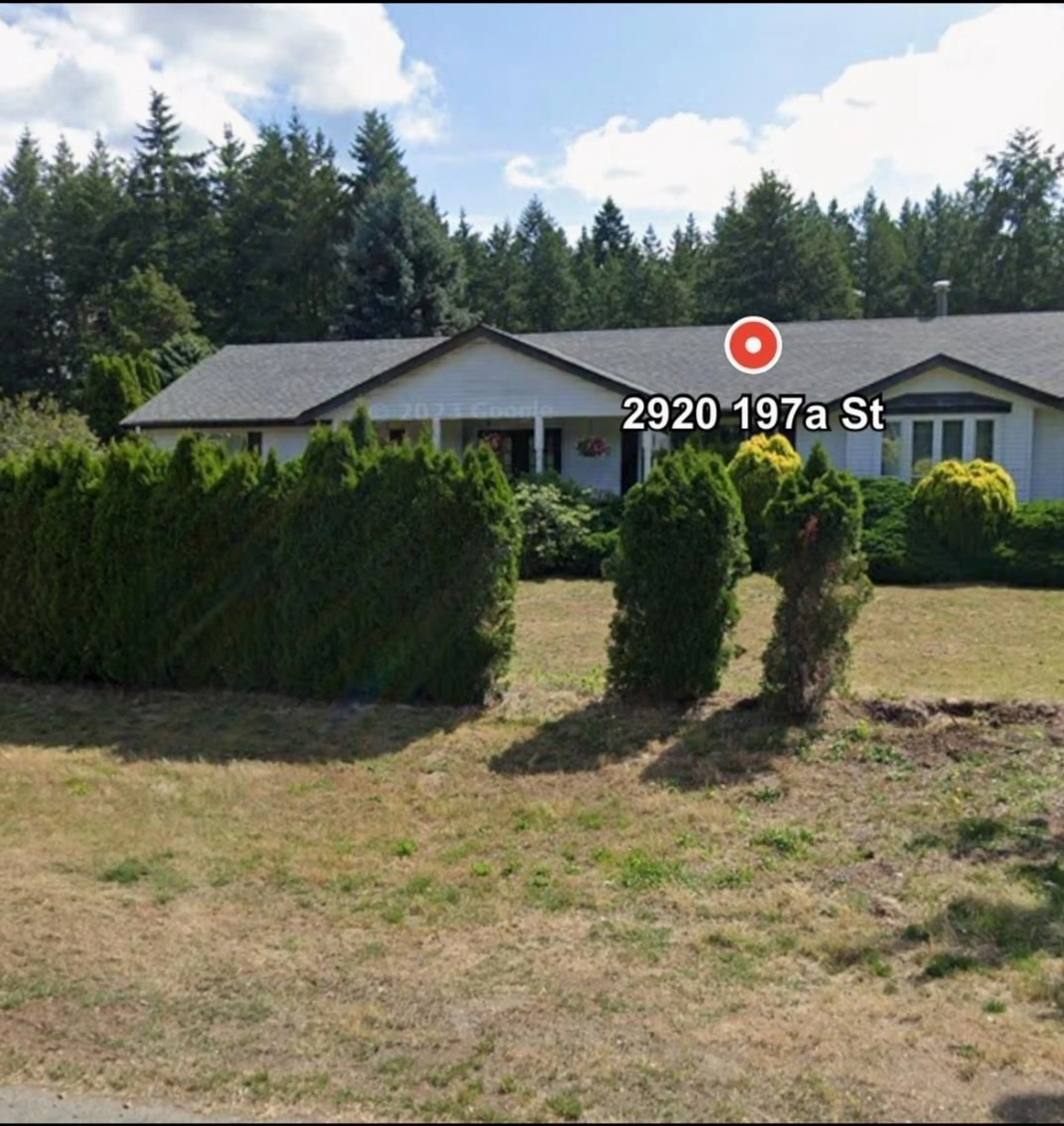 A pic from outside/outdoor area/front of a property/back of a property/a pic from drone, street for 2920 197A STREET, Langley British Columbia V2Z1Y1