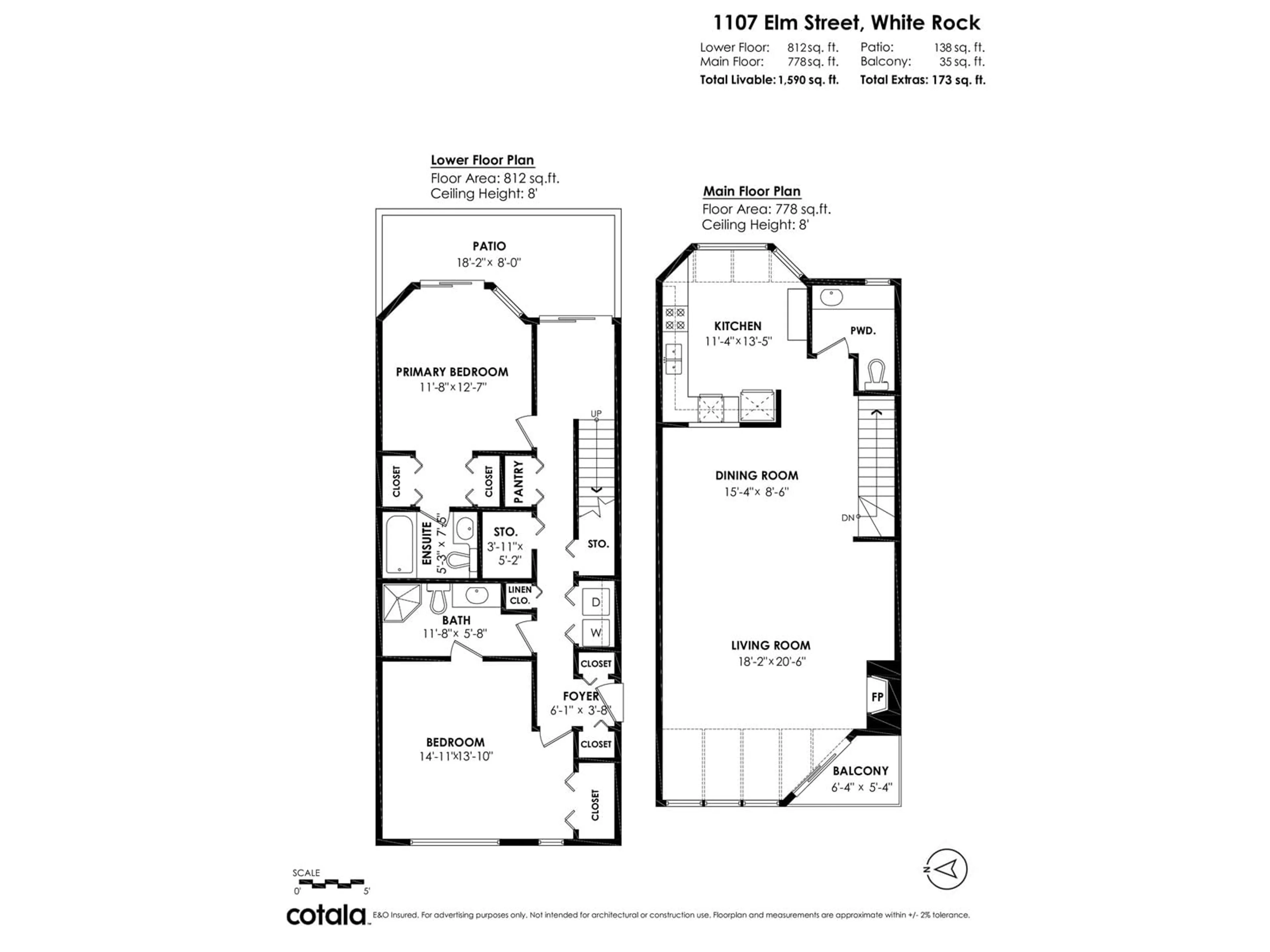 Floor plan for 1107 ELM, White Rock British Columbia V4B1C1