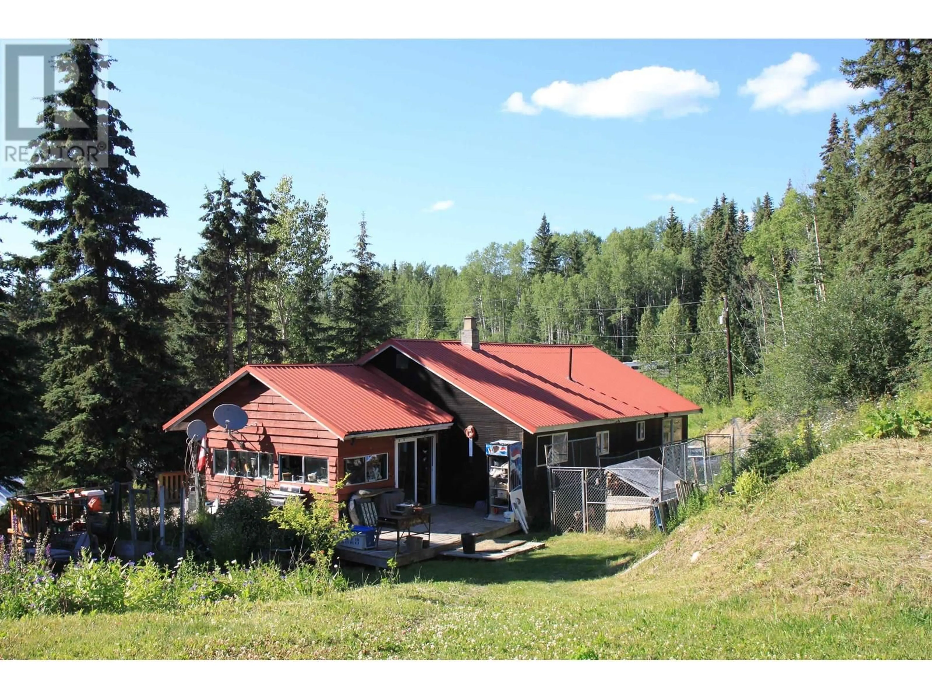 A pic from outside/outdoor area/front of a property/back of a property/a pic from drone, mountain view for 8245 BRIDGE LAKE NORTH ROAD, Bridge Lake British Columbia V0K1X2