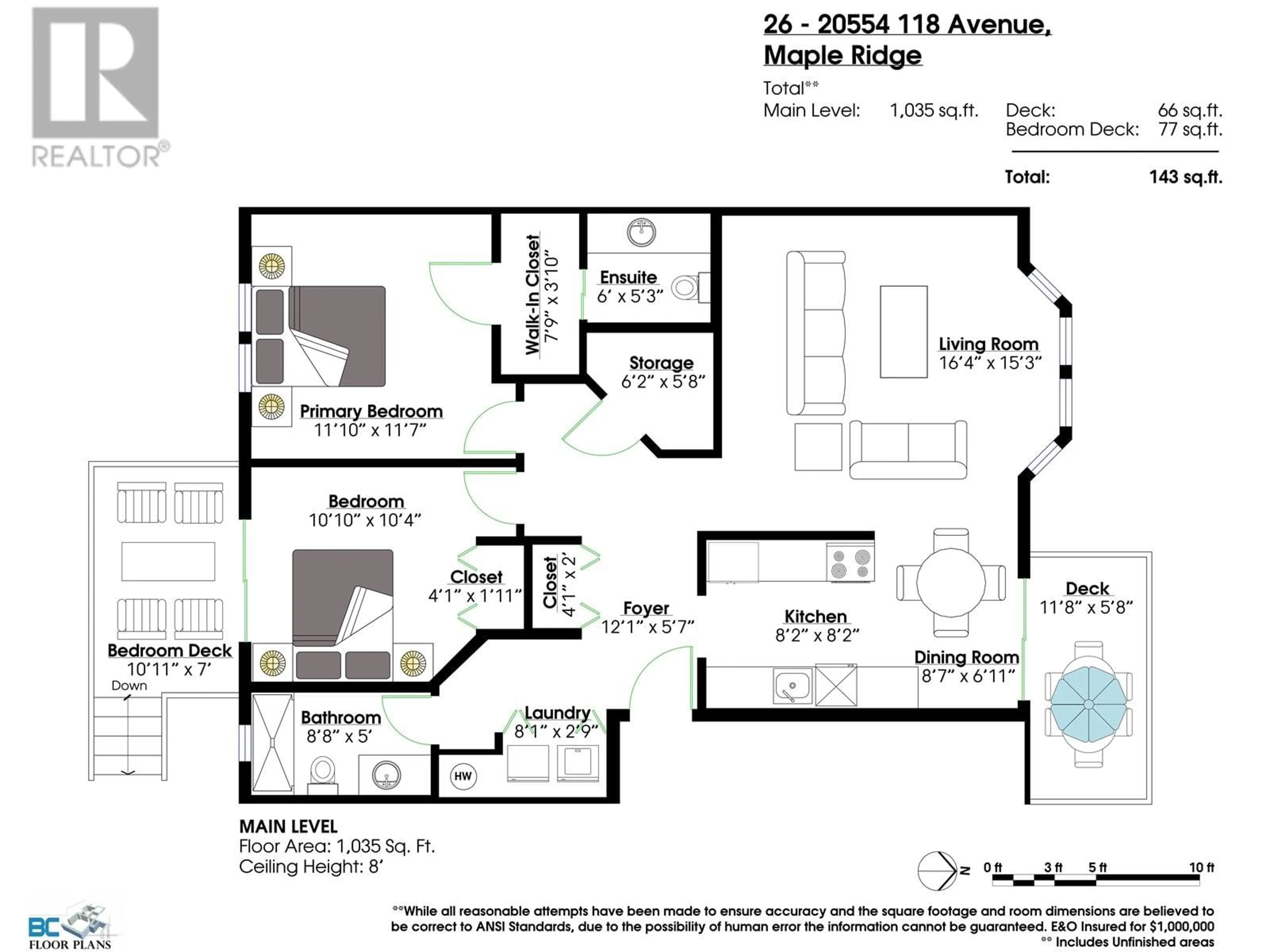 Floor plan for 26 - 20554 118 AVENUE, Maple Ridge British Columbia V2X0S3