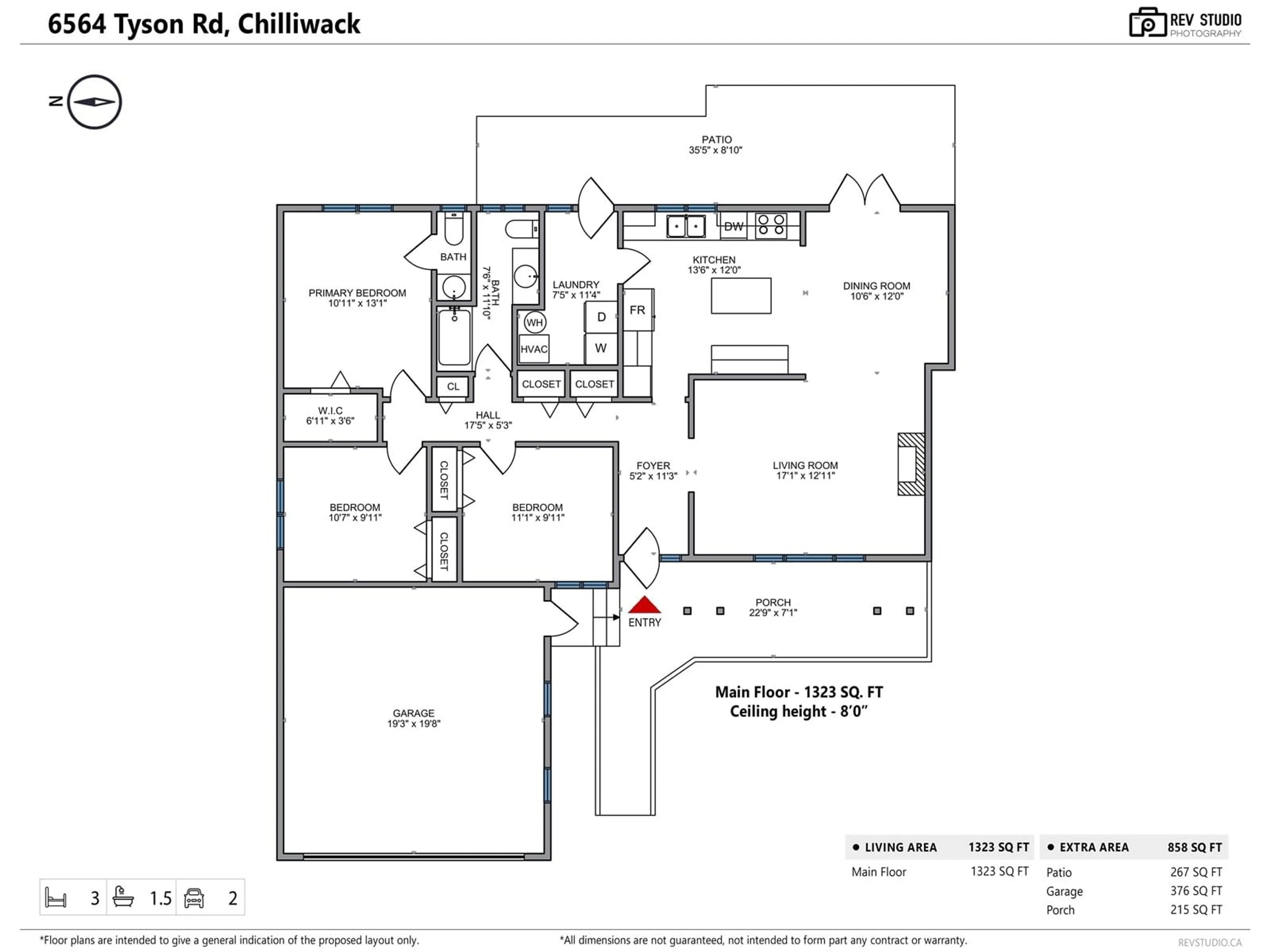 Floor plan for 6564 TYSON ROAD, Chilliwack British Columbia V2R1S8