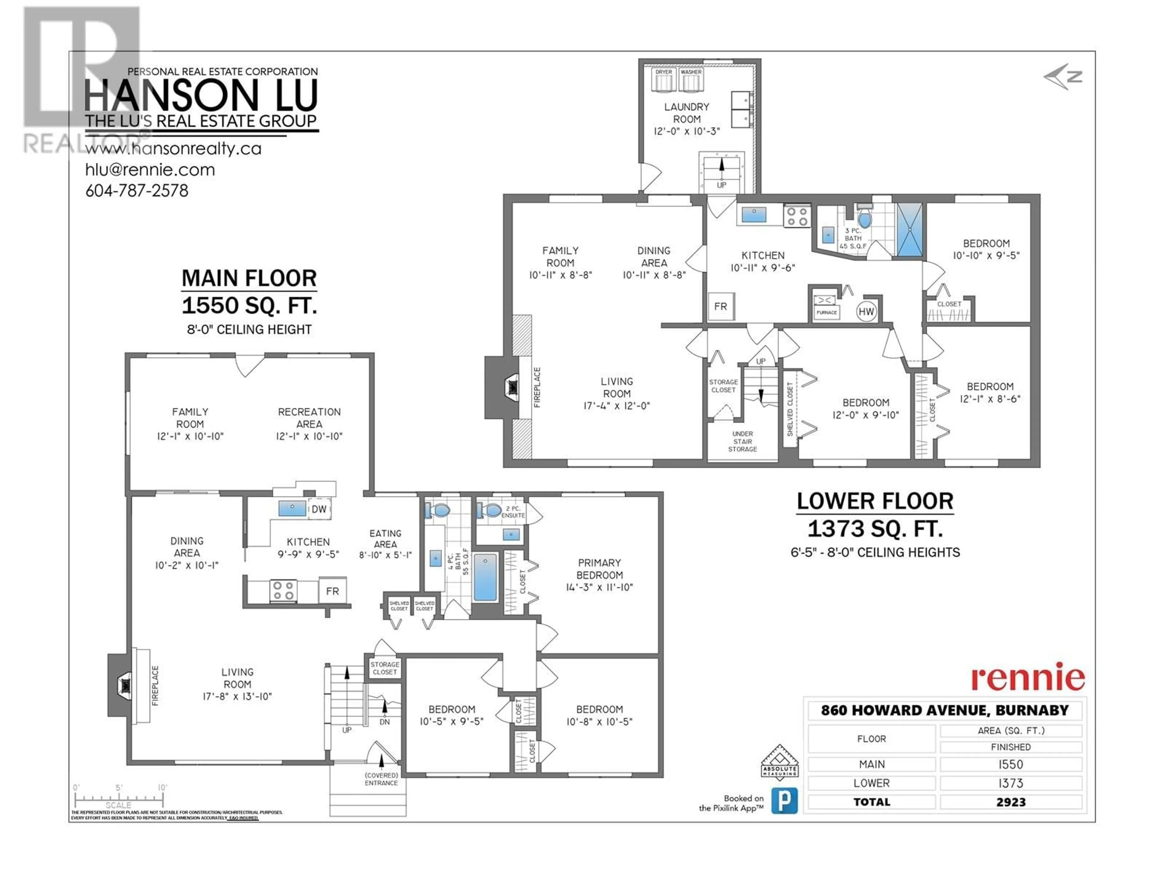 Floor plan for 860 HOWARD AVENUE, Burnaby British Columbia V5B3R6