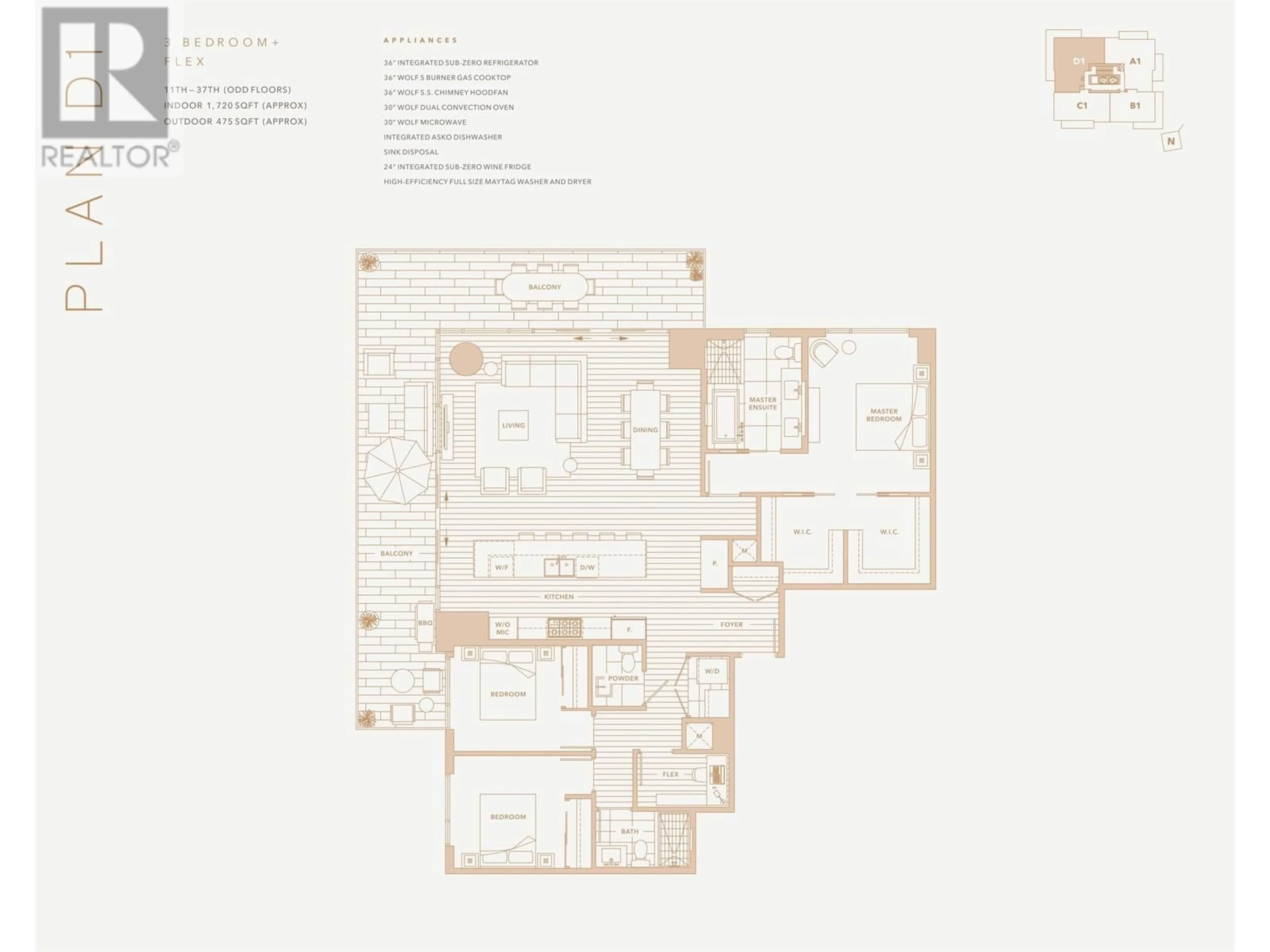 Floor plan for 2504 - 1335 HOWE STREET, Vancouver British Columbia V6Z0H1