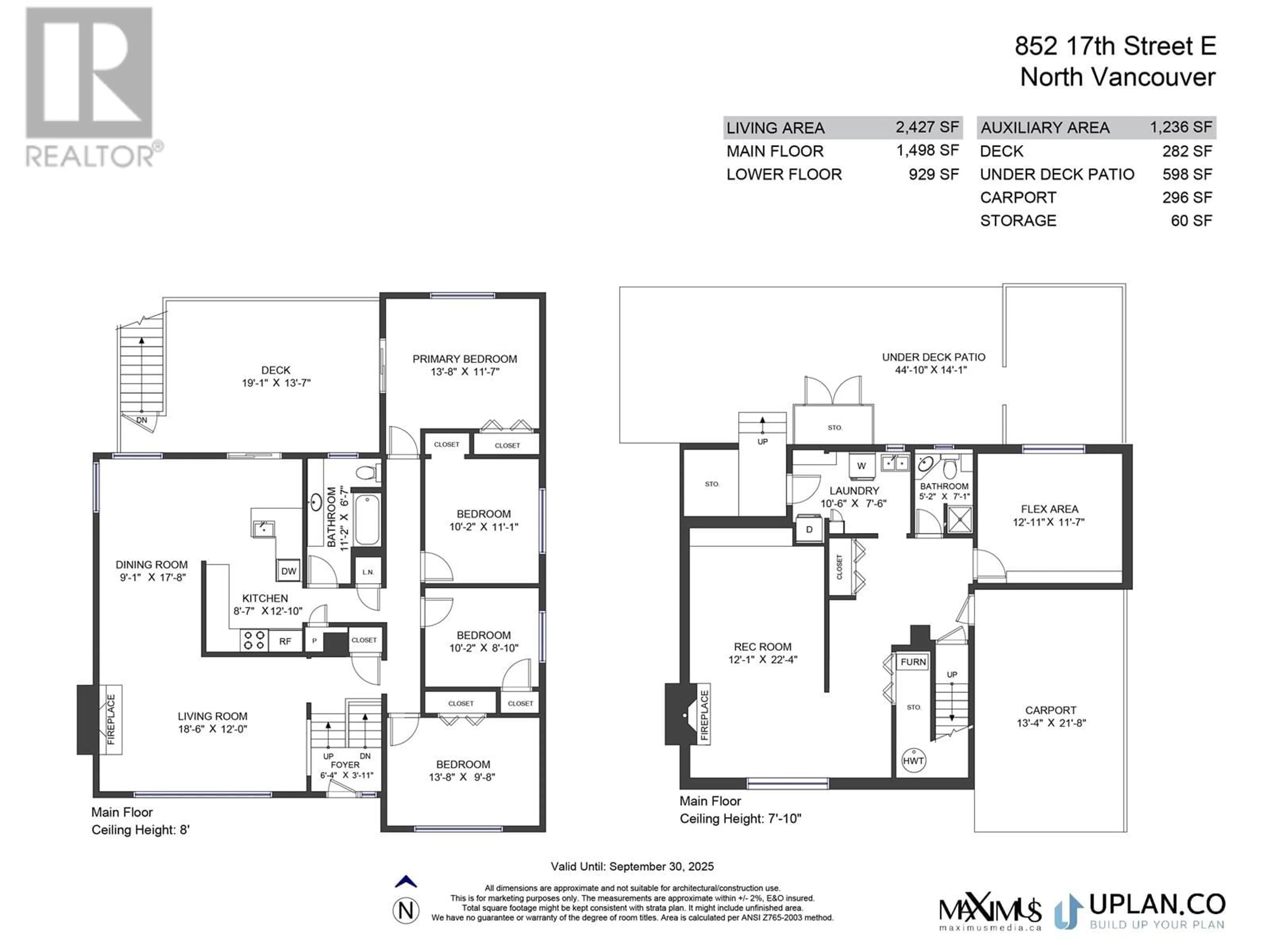 Floor plan for 852 17TH STREET, North Vancouver British Columbia V7L2X1