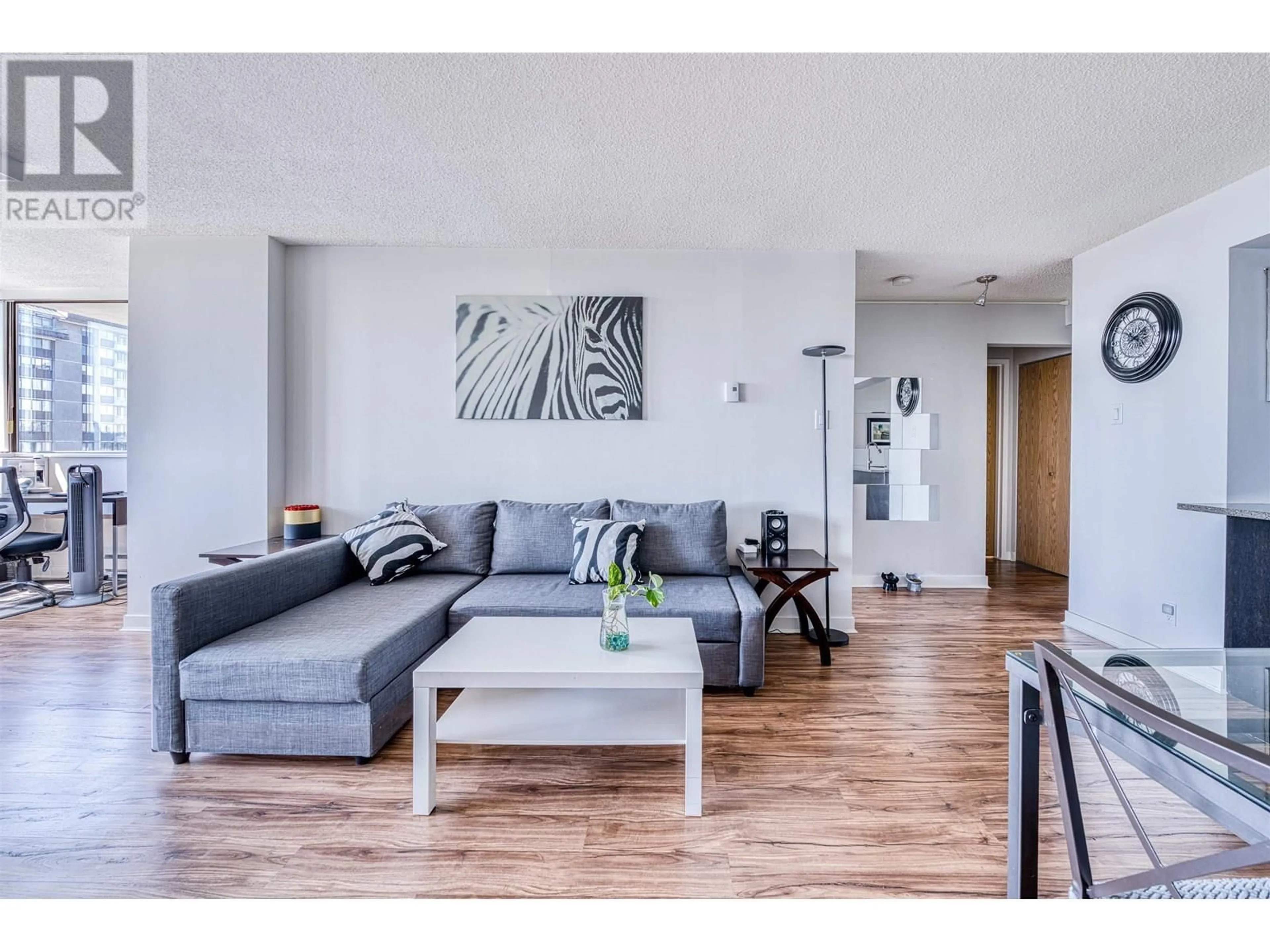 Living room with furniture, wood/laminate floor for 2201 - 9521 CARDSTON COURT, Burnaby British Columbia V3N4R8