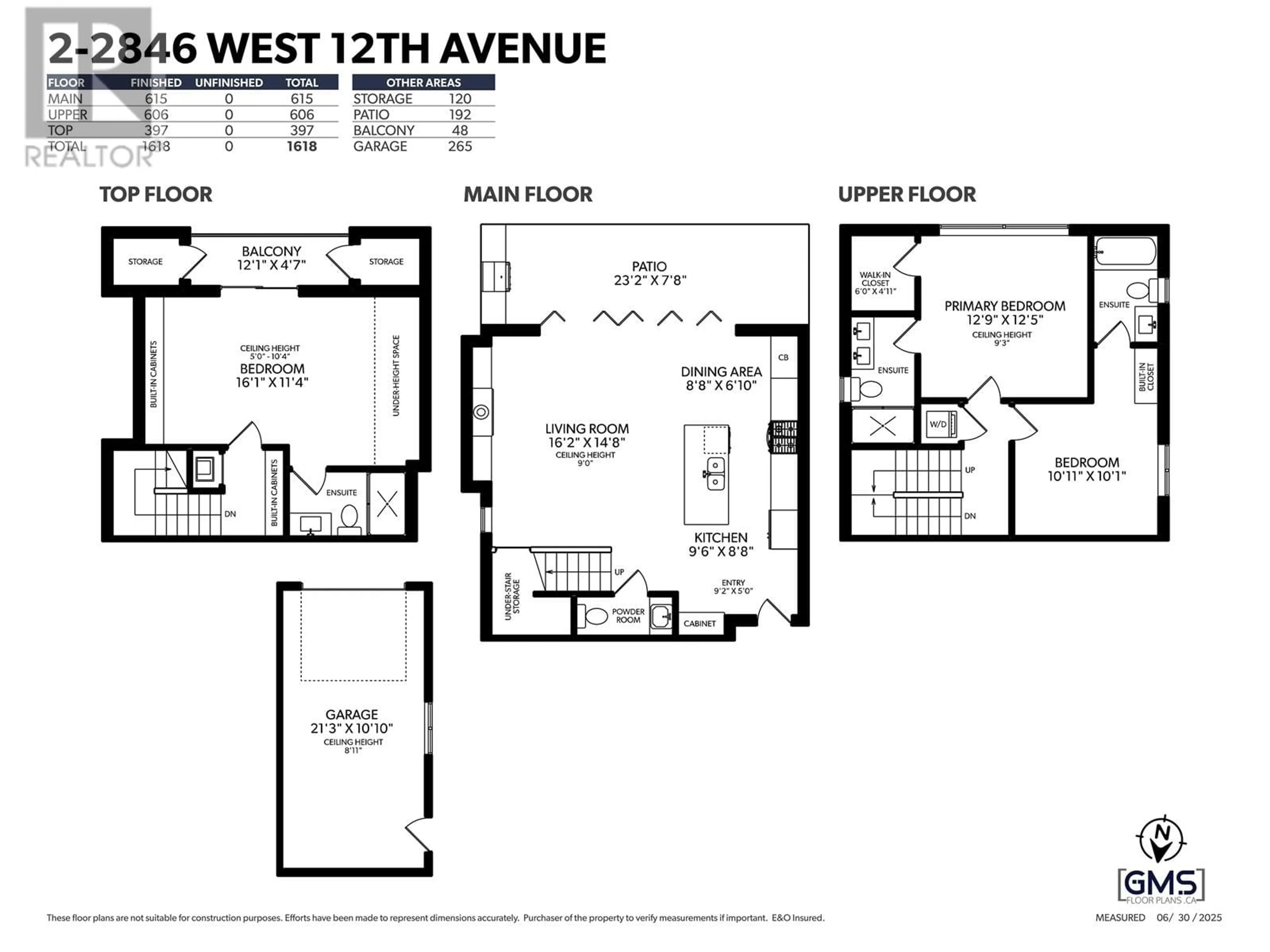 Floor plan for 2 - 2846 WEST 12TH AVENUE, Vancouver British Columbia V6K2P9