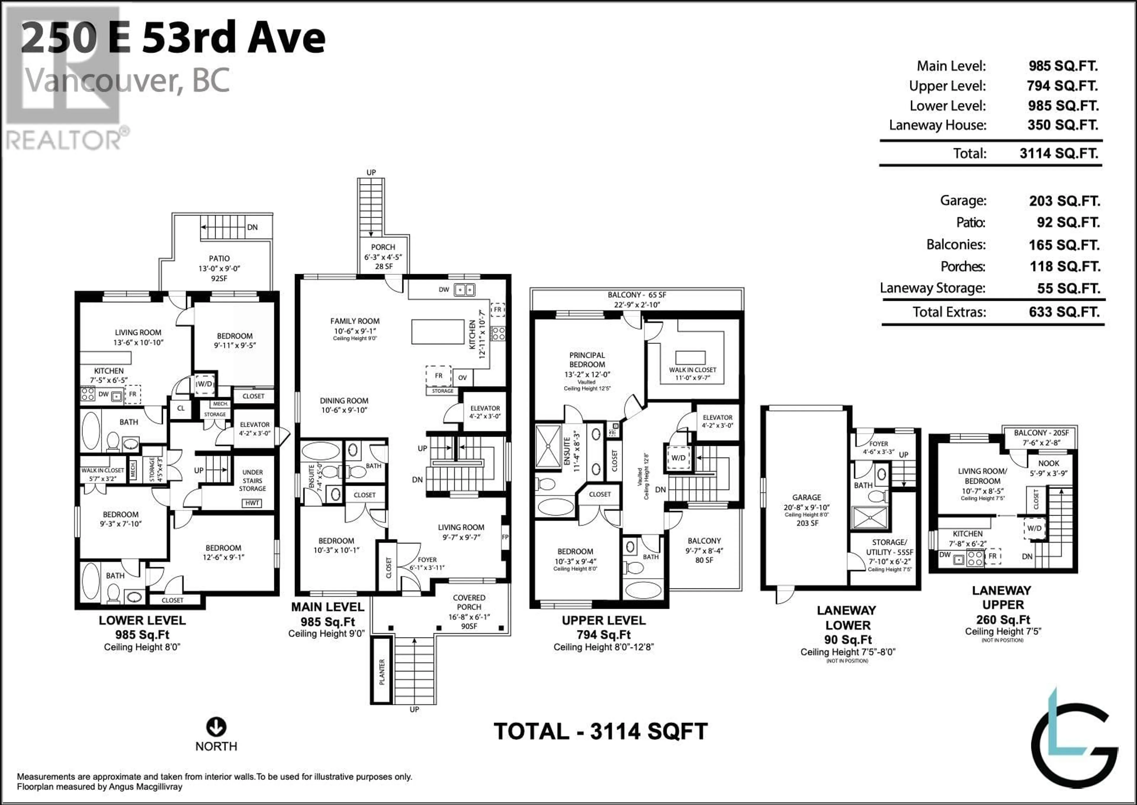 Floor plan for 250 53RD AVENUE, Vancouver British Columbia V5X1H9