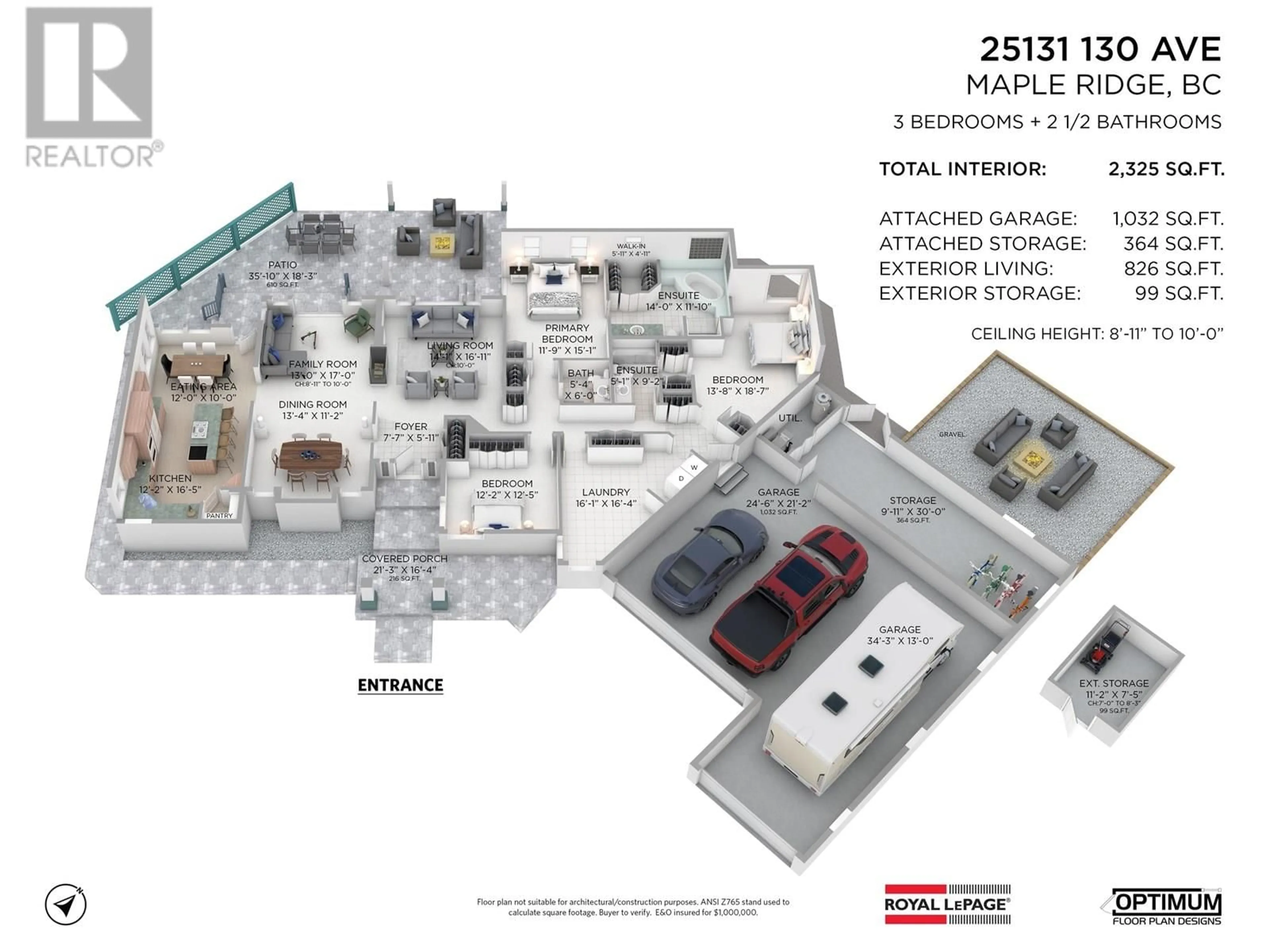 Floor plan for 25131 130 AVENUE, Maple Ridge British Columbia V4R2G1