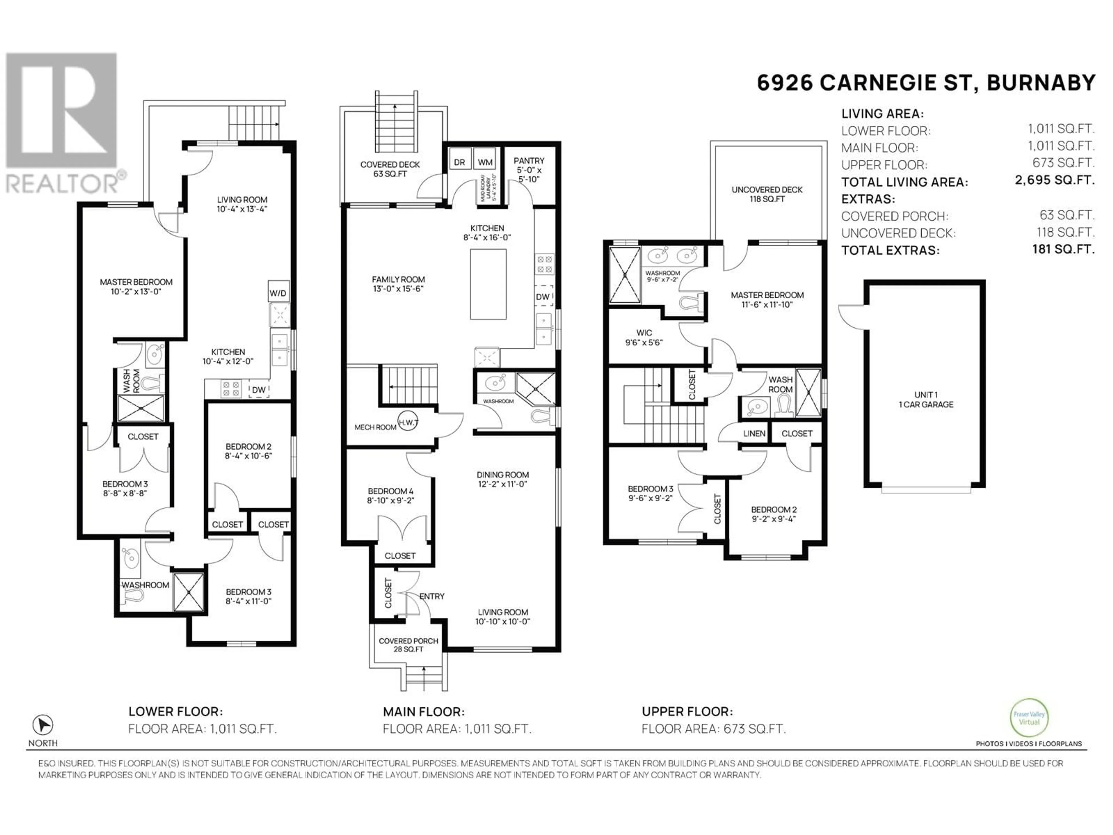 Floor plan for 6926 CARNEGIE STREET, Burnaby British Columbia V5B1Y5