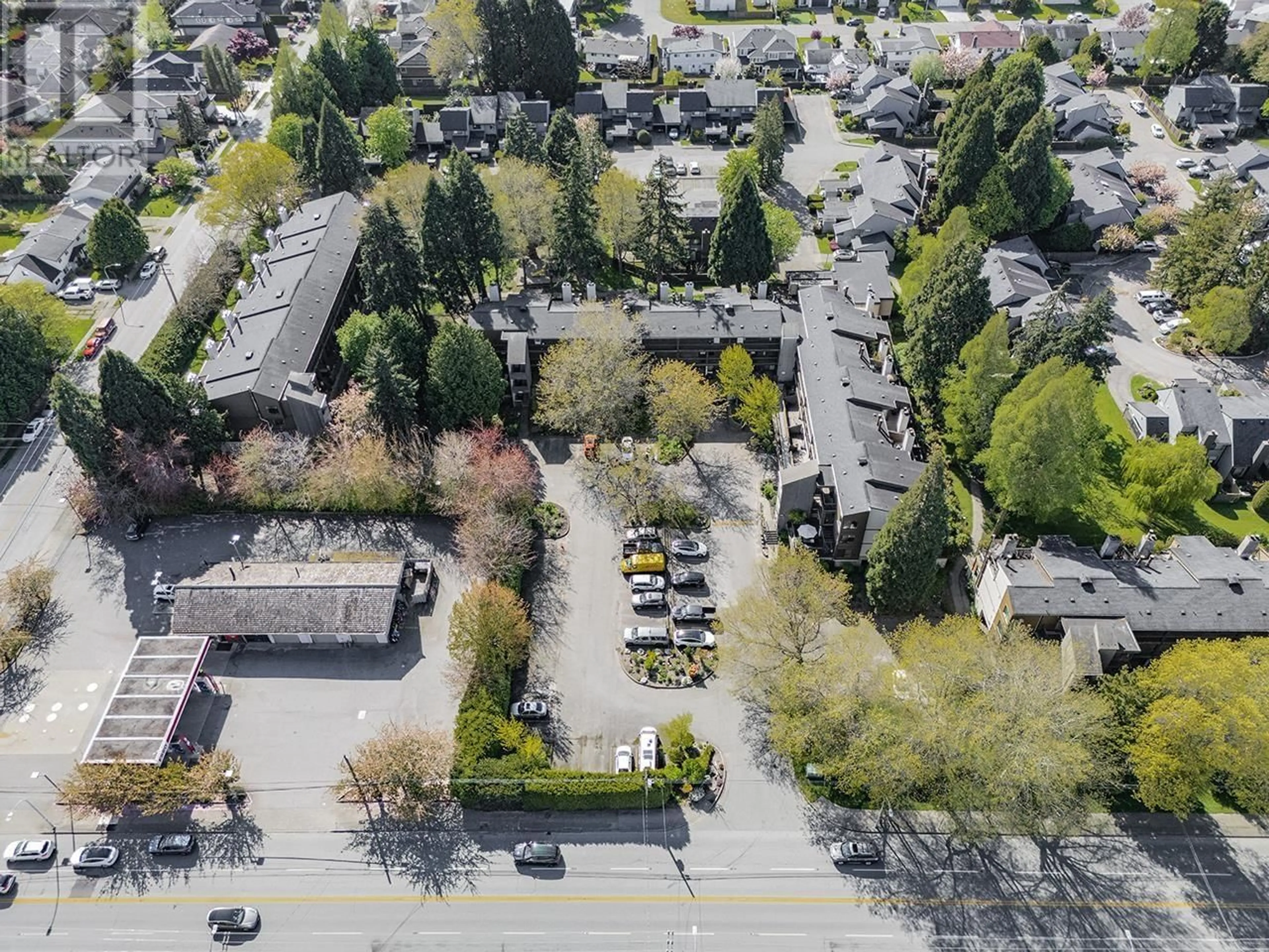 A pic from outside/outdoor area/front of a property/back of a property/a pic from drone, street for 301 - 7871 NO. 1 ROAD, Richmond British Columbia V7C1T7