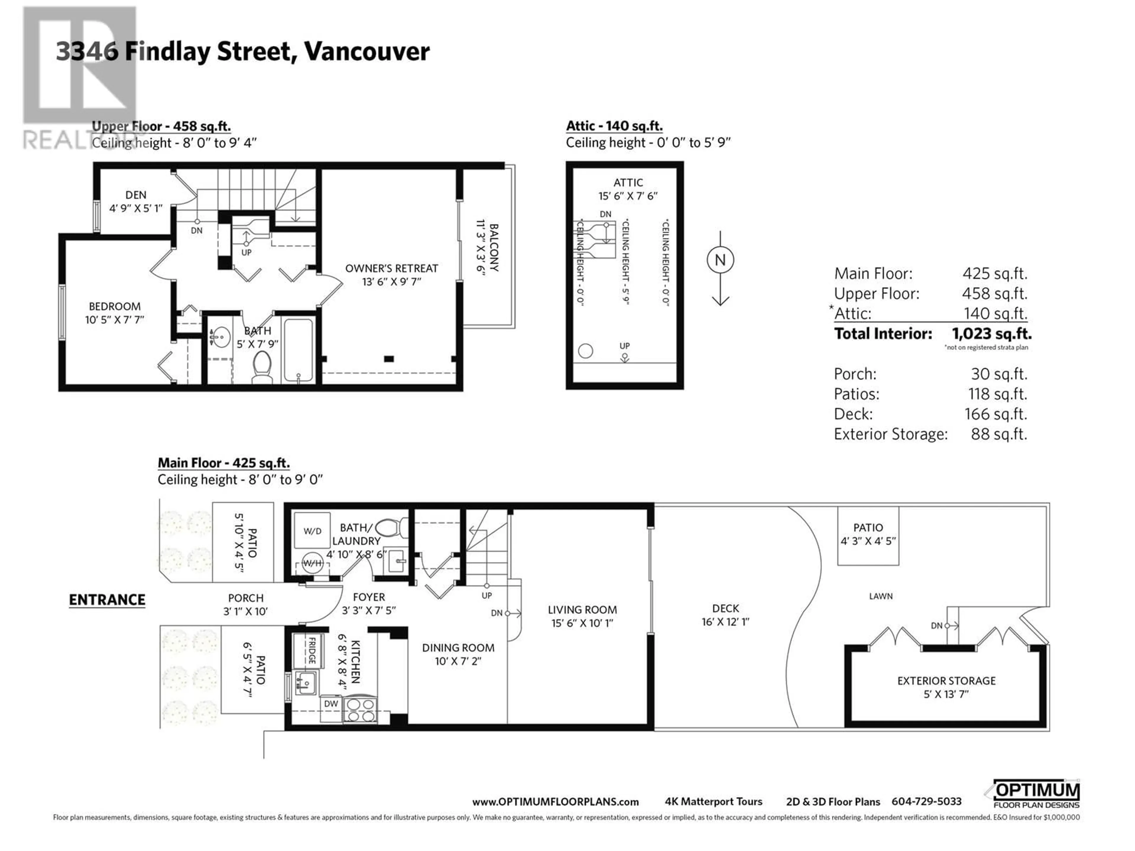 Floor plan for 3346 FINDLAY STREET, Vancouver British Columbia V5N4E7