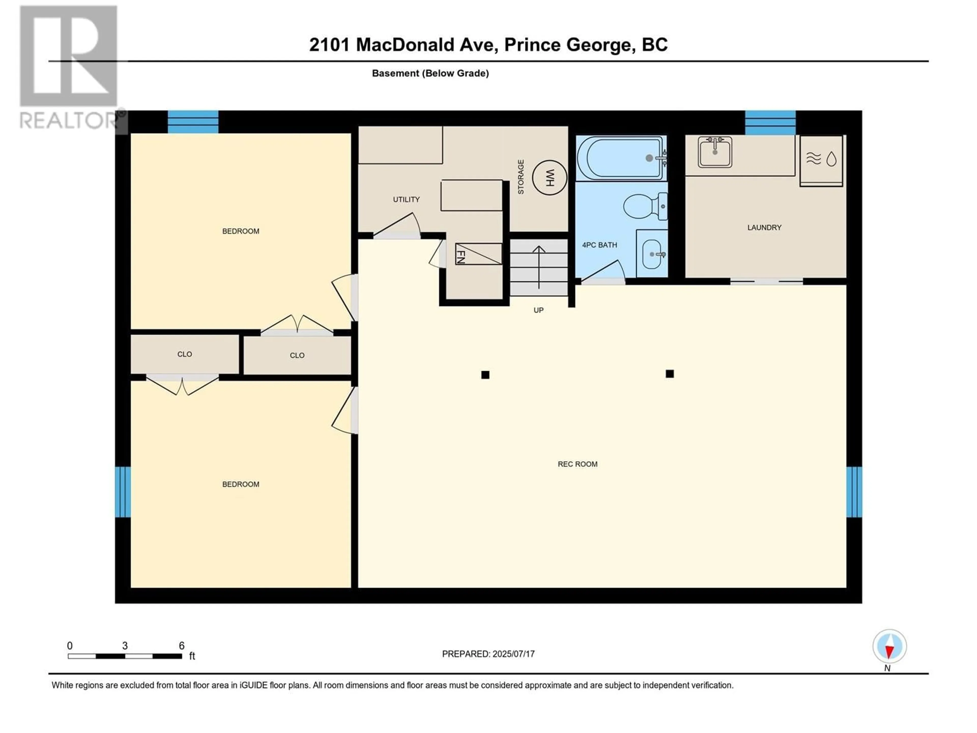 Floor plan for 2101 MACDONALD AVENUE, Prince George British Columbia V2L4G5