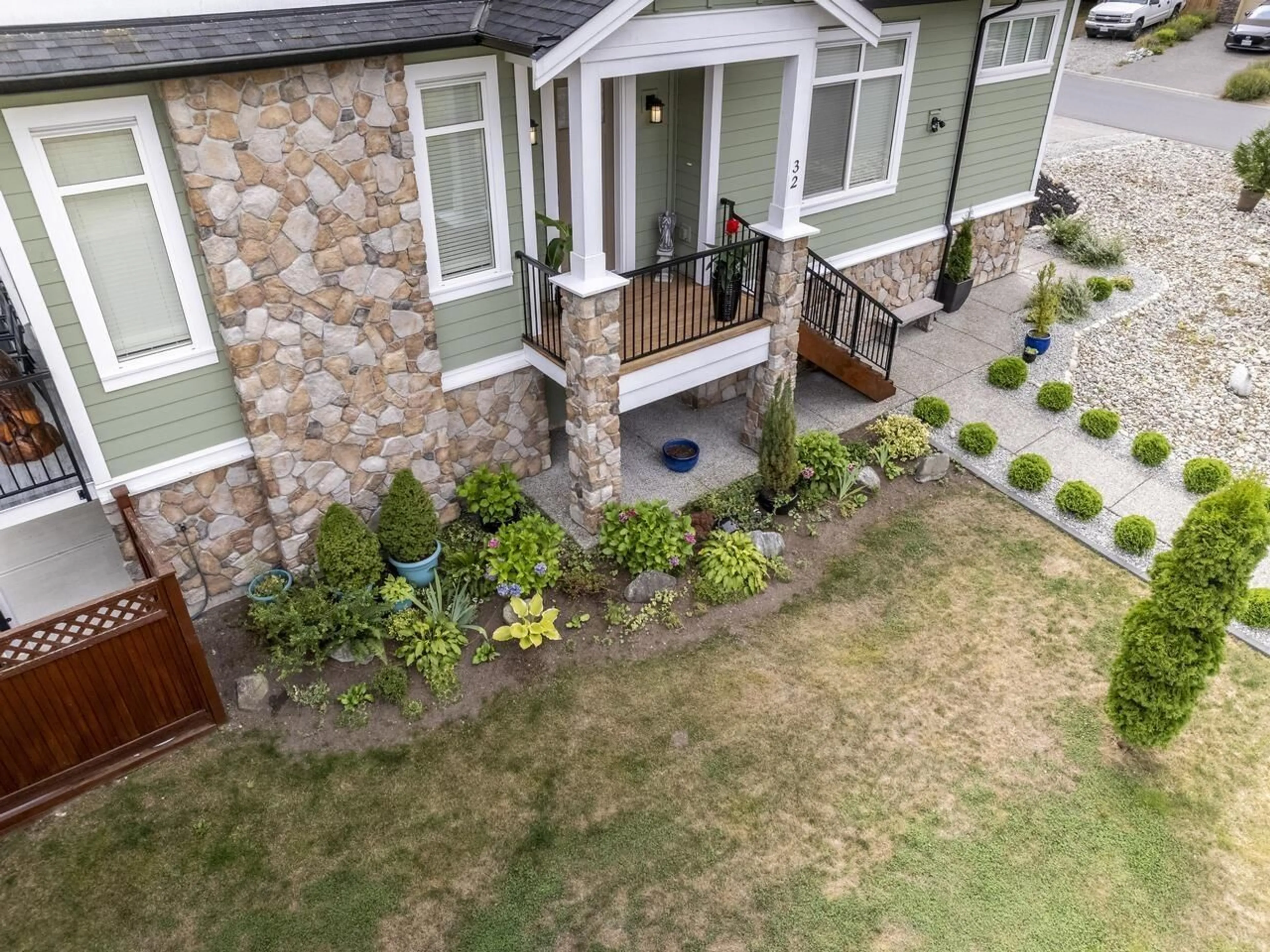 A pic from outside/outdoor area/front of a property/back of a property/a pic from drone, mountain view for 32 - 14550 MORRIS VALLEY, Mission British Columbia V0M1A1
