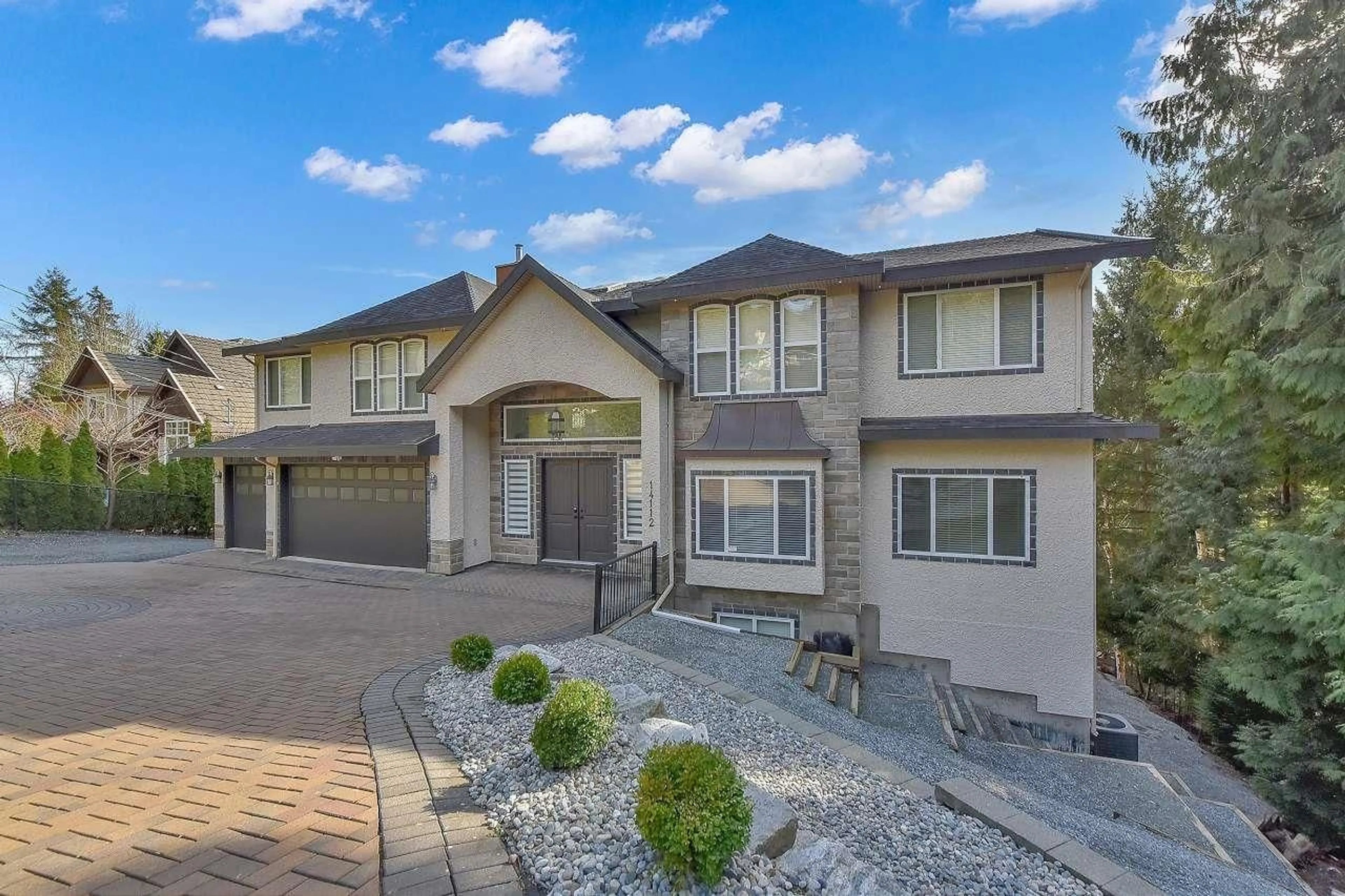 Home with brick exterior material, street for 14112 TRITES, Surrey British Columbia V3X3E8